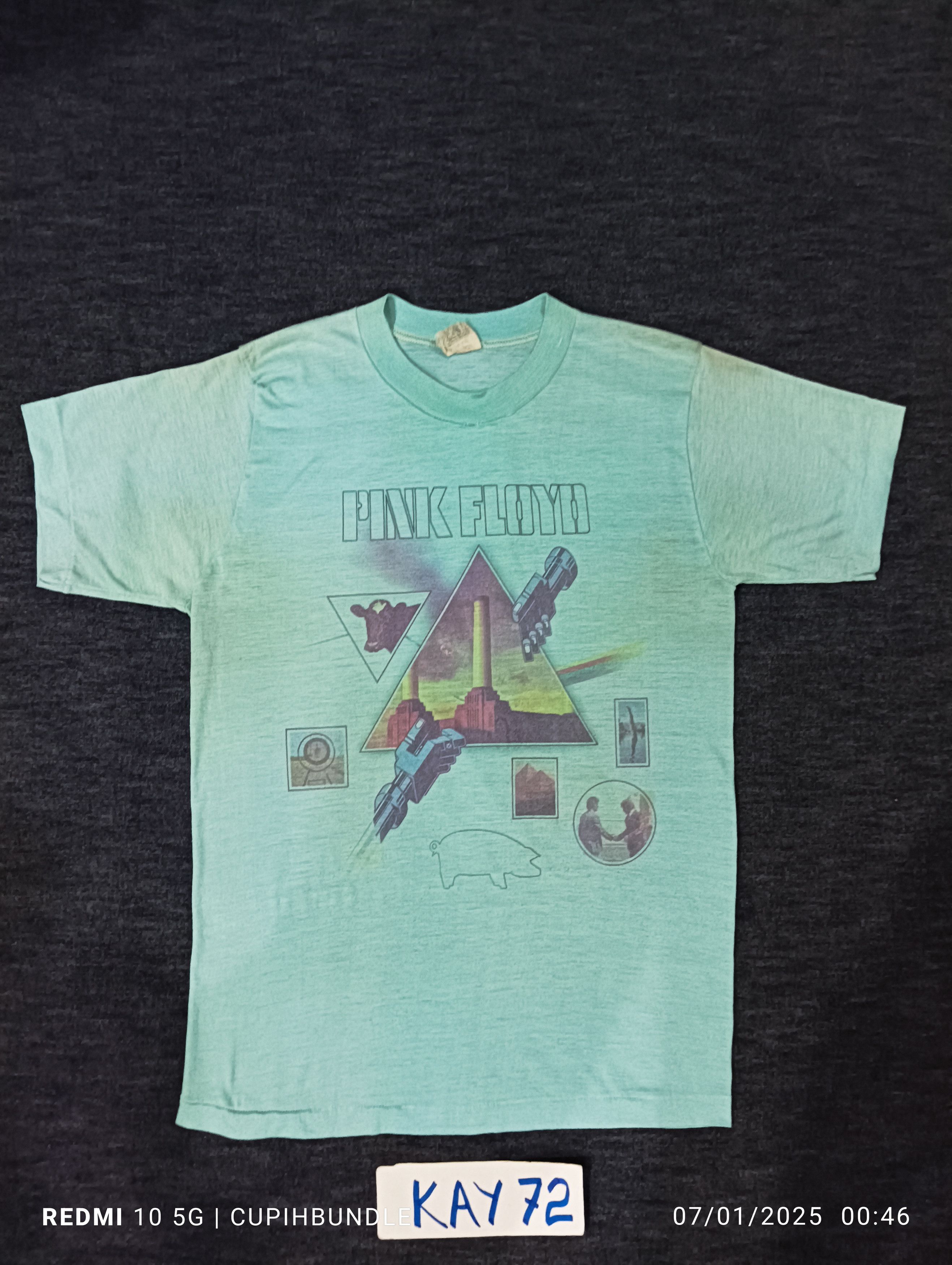 Band Tees × Vintage VINTAGE PINK FLOYD ANIMAL TOUR 1977 TSHIRT Size US M / EU 48-50 / 2 - 1 Thumbnail