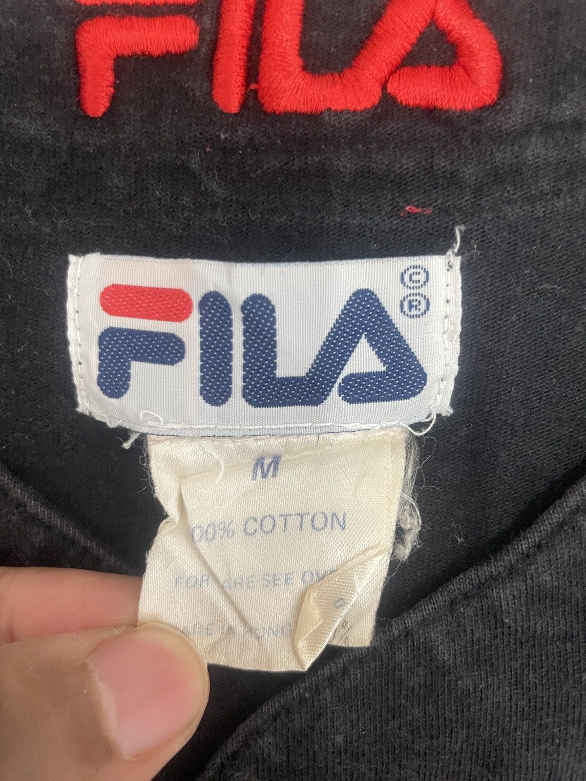 Fila Fila Baseball Jersey **Style Worn By 2Pac** Vintage 90s Vtg Size US M / EU 48-50 / 2 - 6 Thumbnail