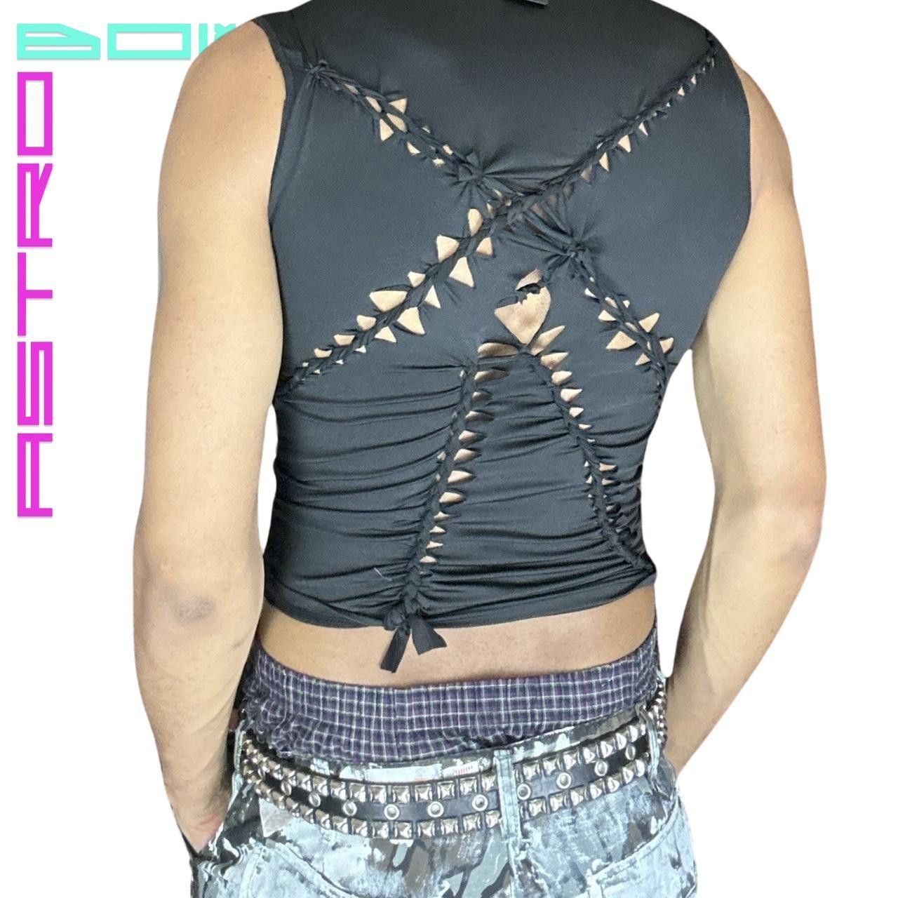 Other ASTROBOI* 'DIAGONALS' Black Braided Compression Top _ Large Size US L / EU 52-54 / 3 - 3 Thumbnail