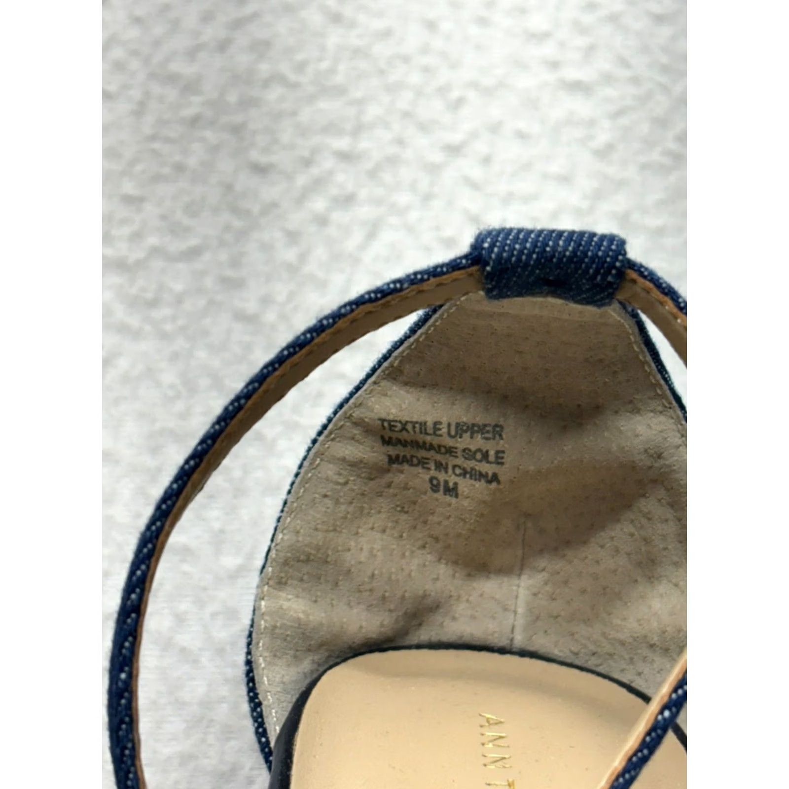 Ann Taylor Ann Taylor Denim Block Heel Floral Embroidered Pumps Womens 9 Blue Block Heel Pump Woman Shoes Size US 9 / IT 39 - 7 Thumbnail
