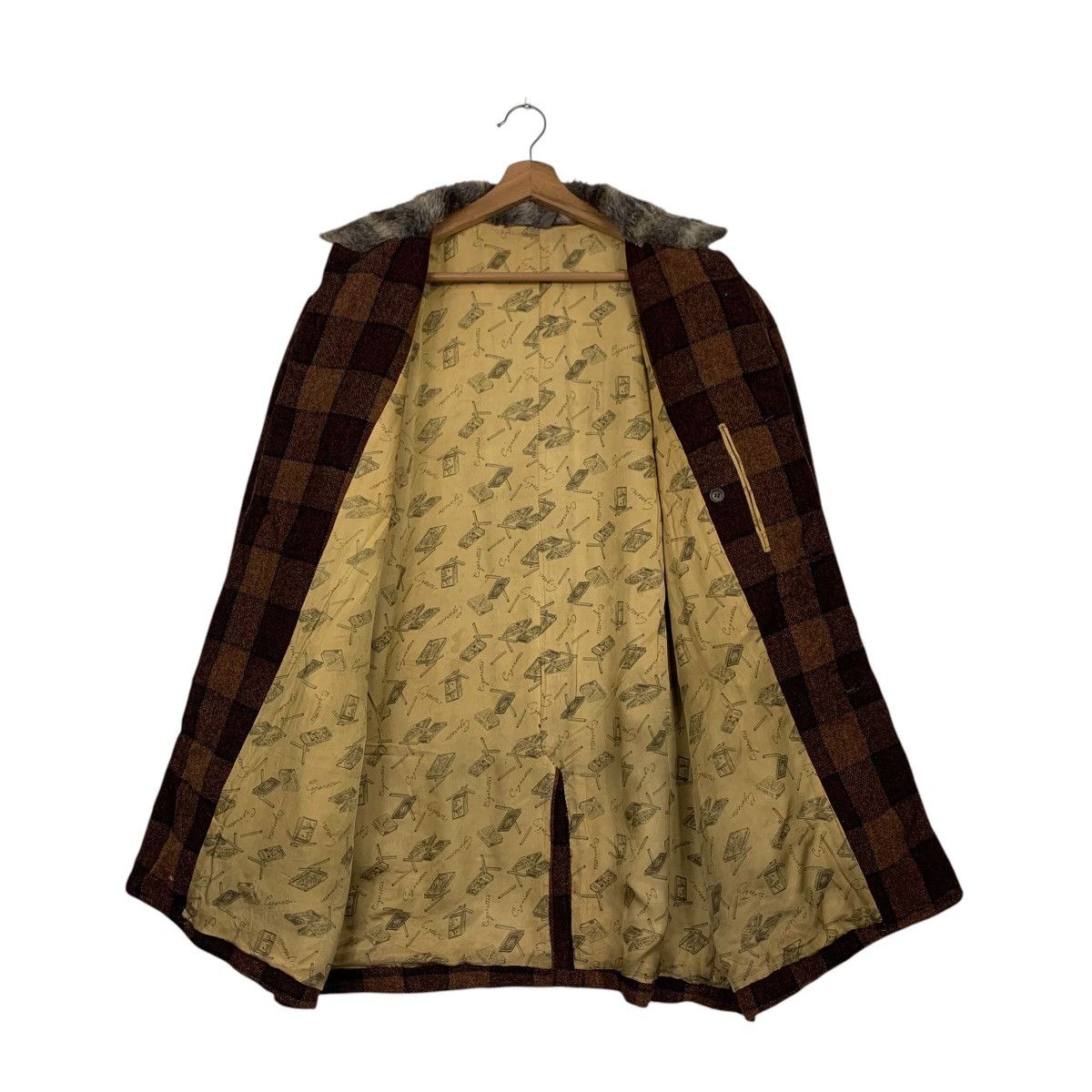 Vintage Vintage 80’s Classic Retro Checked Wool Jacket #2868-C129 Size US L / EU 52-54 / 3 - 11 Thumbnail