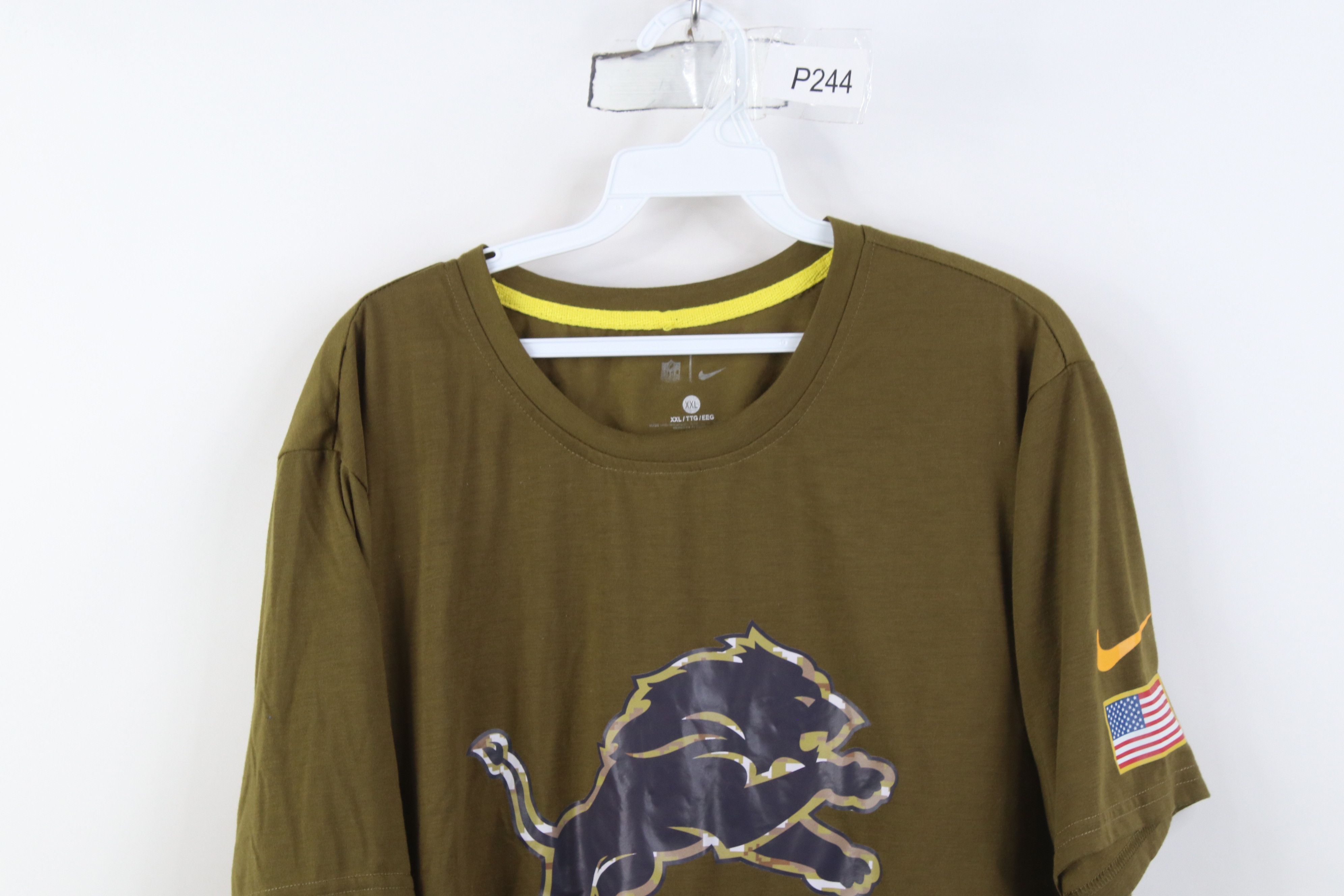 Nike Nike Salute to Service Detroit Lions Short Sleeve T-Shirt Size US XXL / EU 58 / 5 - 2 Thumbnail