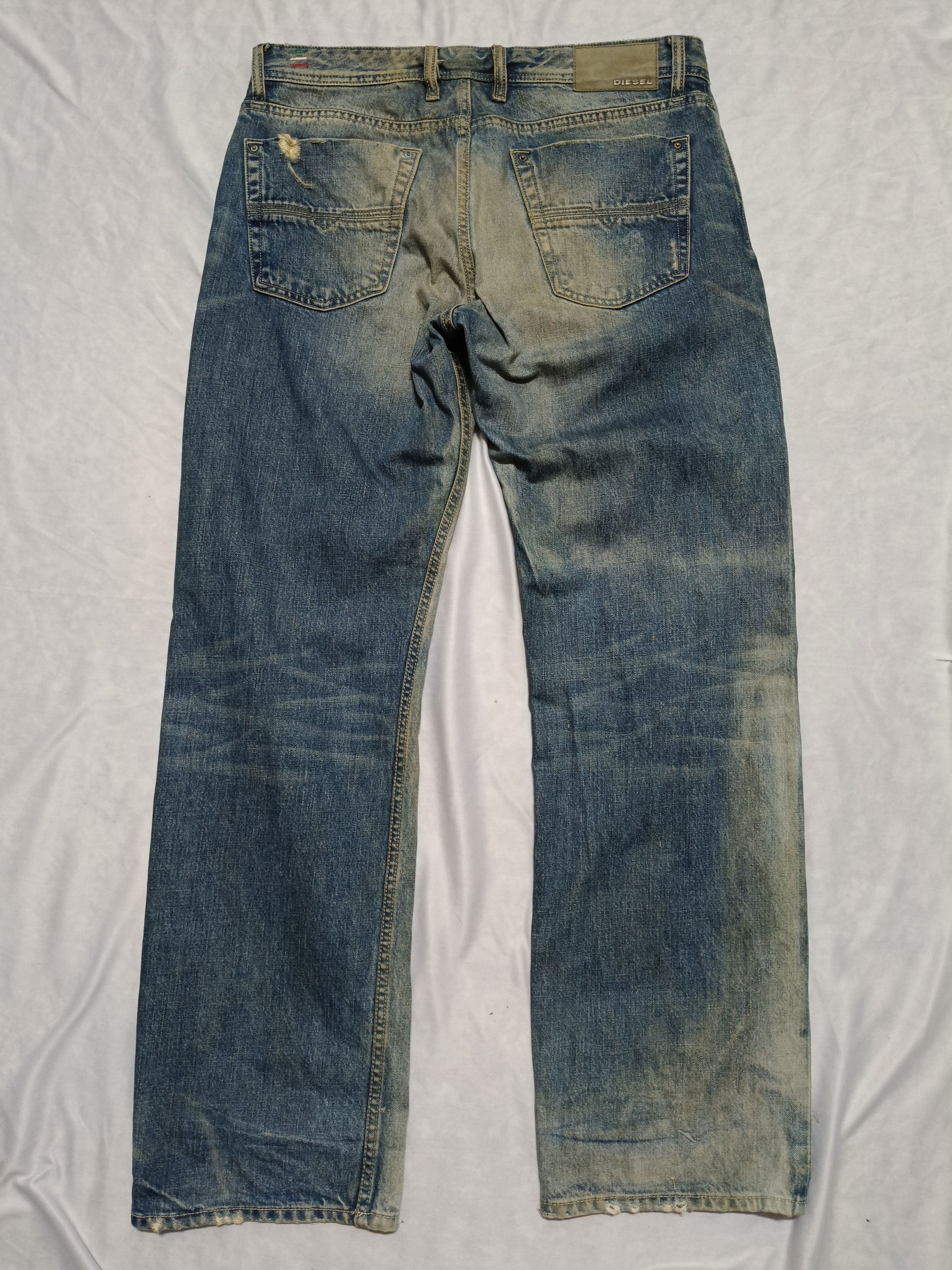 Diesel Diesel KURREN Regular Straight distressed Jeans Size US 34 / EU 50 - 2 Thumbnail
