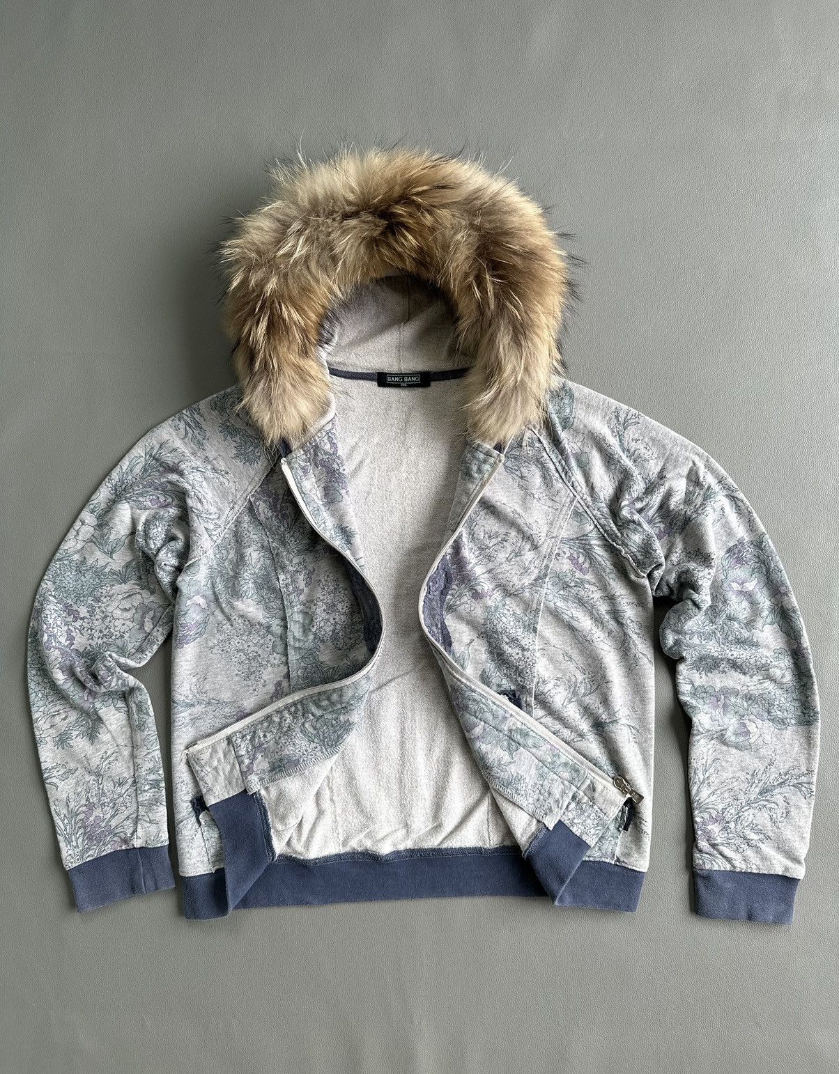 20471120 DISTRESSED UNDEFINED FUR ZIP HOODIE IFSIXWASNINE LGB STYLE Size US M / EU 48-50 / 2 - 6 Thumbnail