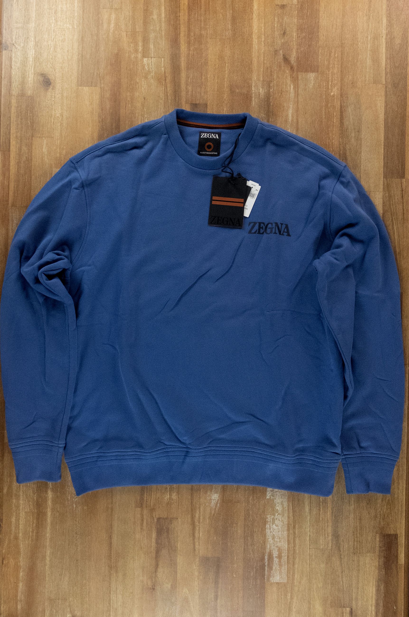 Ermenegildo Zegna ZEGNA UseThe Existing blue regular fit sweatshirt XL / 54 Size US XL / EU 56 / 4 - 4 Thumbnail