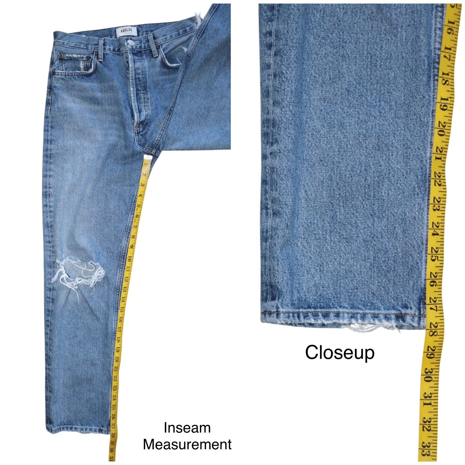 Agolde AGOLDE 90s Pinch Waist Size 28 A154C-1206 Size 28" / US 6 / IT 42 - 8 Thumbnail