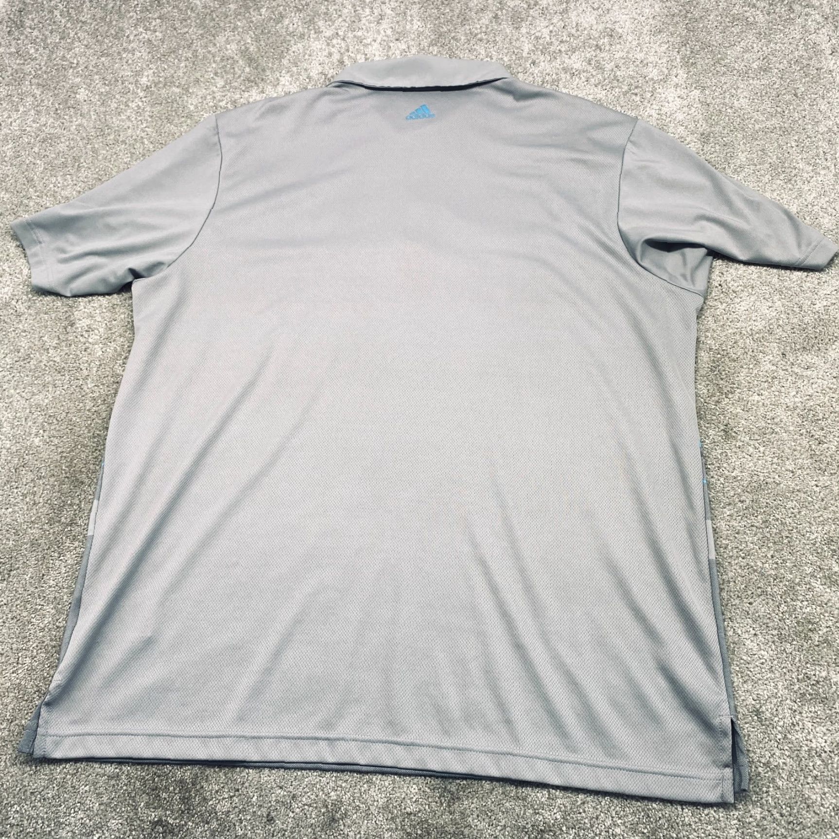 Adidas Adidas Climacool Polo Shirt Mens XL Gray Blue Striped Short Sleeve Shirt Polo - Adidas Climacool - Mens XL - Multicolor Stripe Shirt Size US XL / EU 56 / 4 - 3 Thumbnail