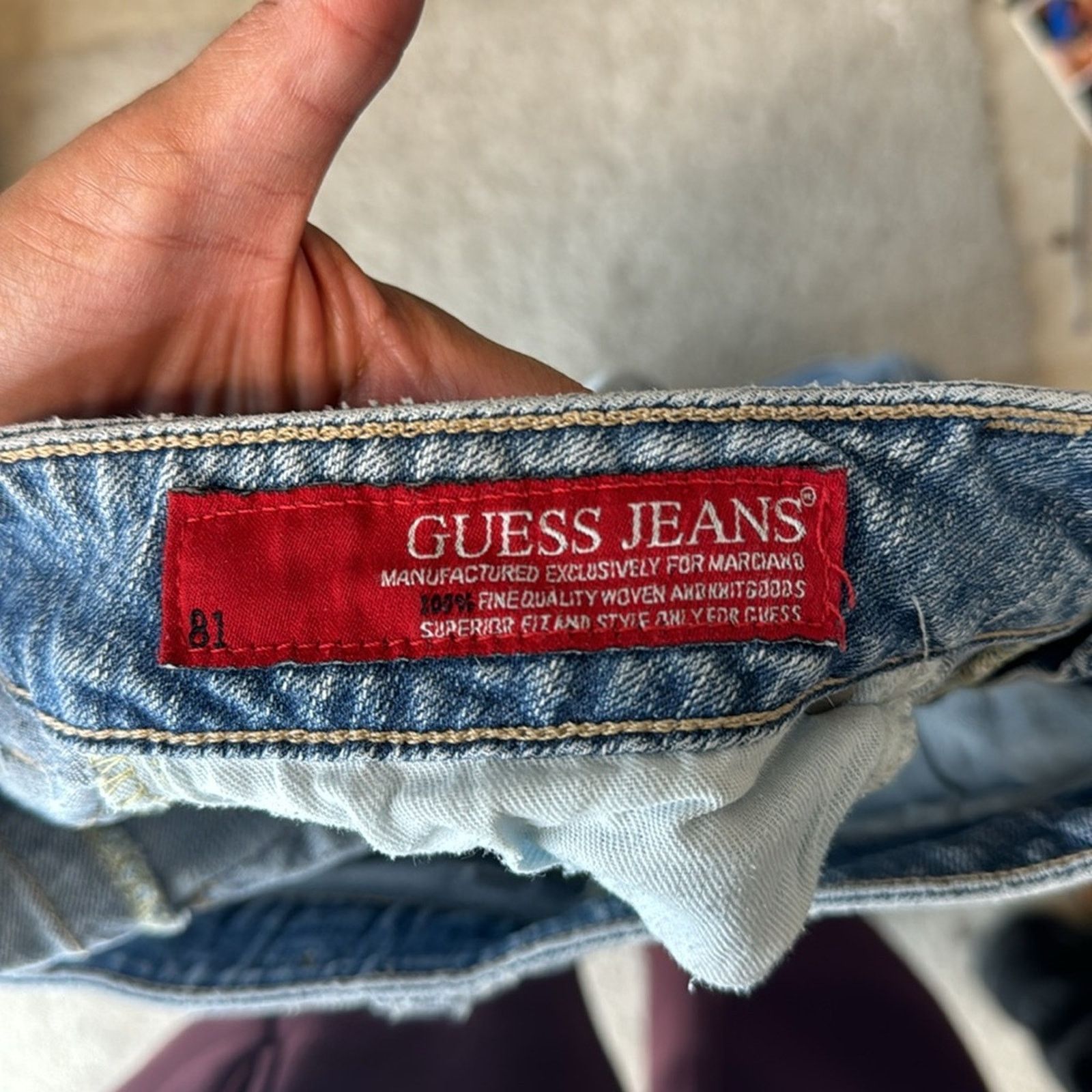 Guess Vintage Guess super low rise flare Y2K stretch jeans size 28 Size 28" / US 6 / IT 42 - 6 Thumbnail