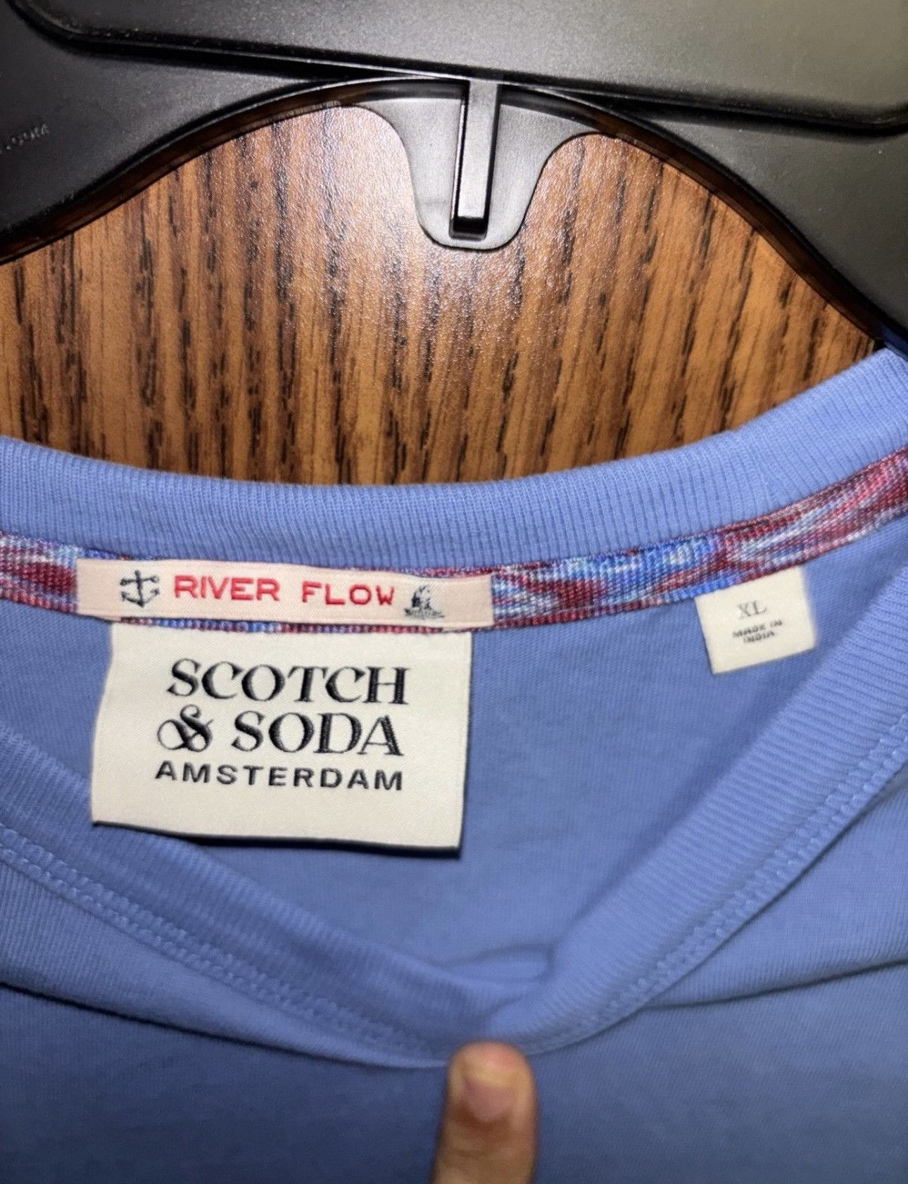 Scotch & Soda Scotch & Soda Navy Tie Dye Shirt XL Size US XL / EU 56 / 4 - 4 Thumbnail