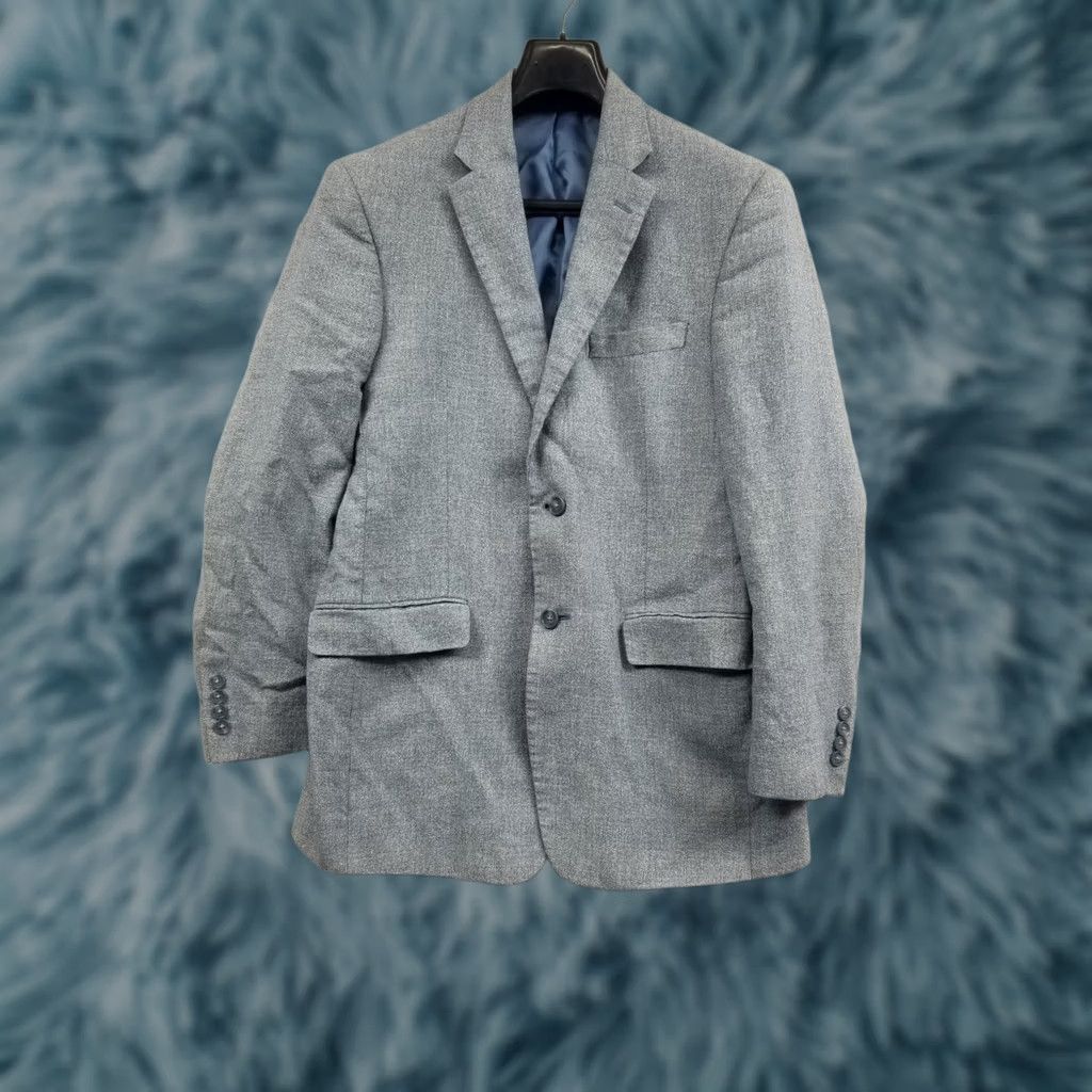 Jos. A. Bank Jos A Bank Blue Linen Blend Blazer Men's 40R Two Button Size 40R - 1 Thumbnail