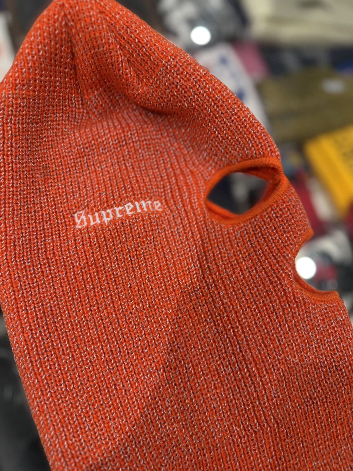 Supreme Supreme Reflective Balaclava Orange Size ONE SIZE - 3 Thumbnail