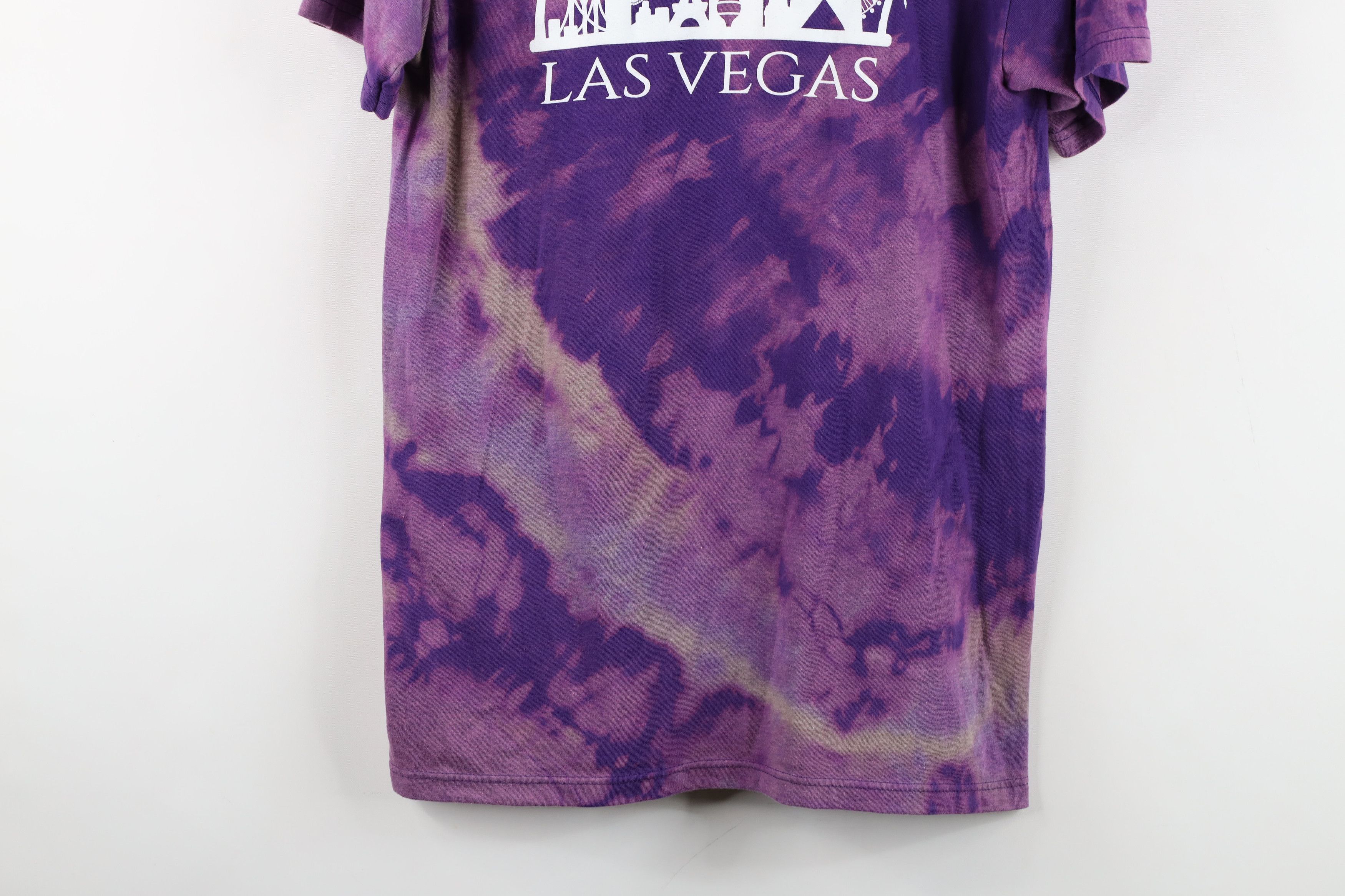 Vintage Streetwear Acid Wash Las Vegas Short Sleeve T-Shirt Purple Size S / US 4 / IT 40 - 3 Thumbnail