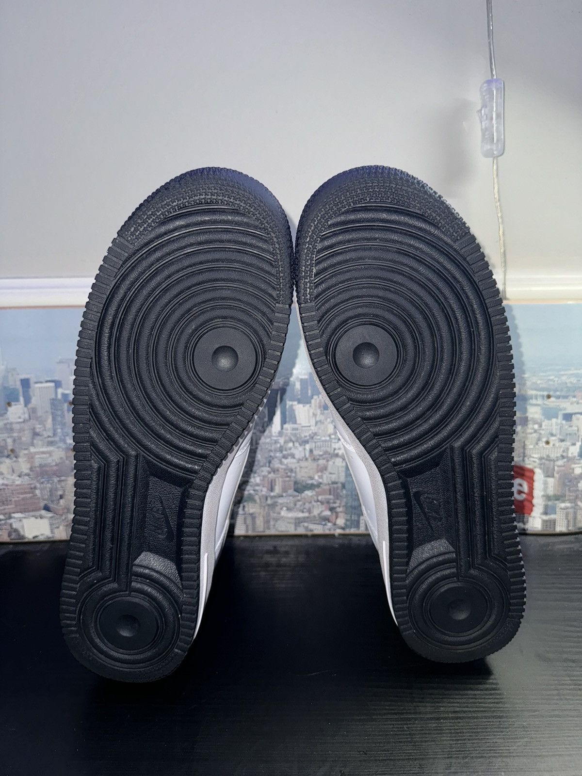 Nike × USA Olympics Nike Air Force 1 '07 Olympic 2008 White Gold Obsidian Size US 11 / EU 44 - 6 Thumbnail