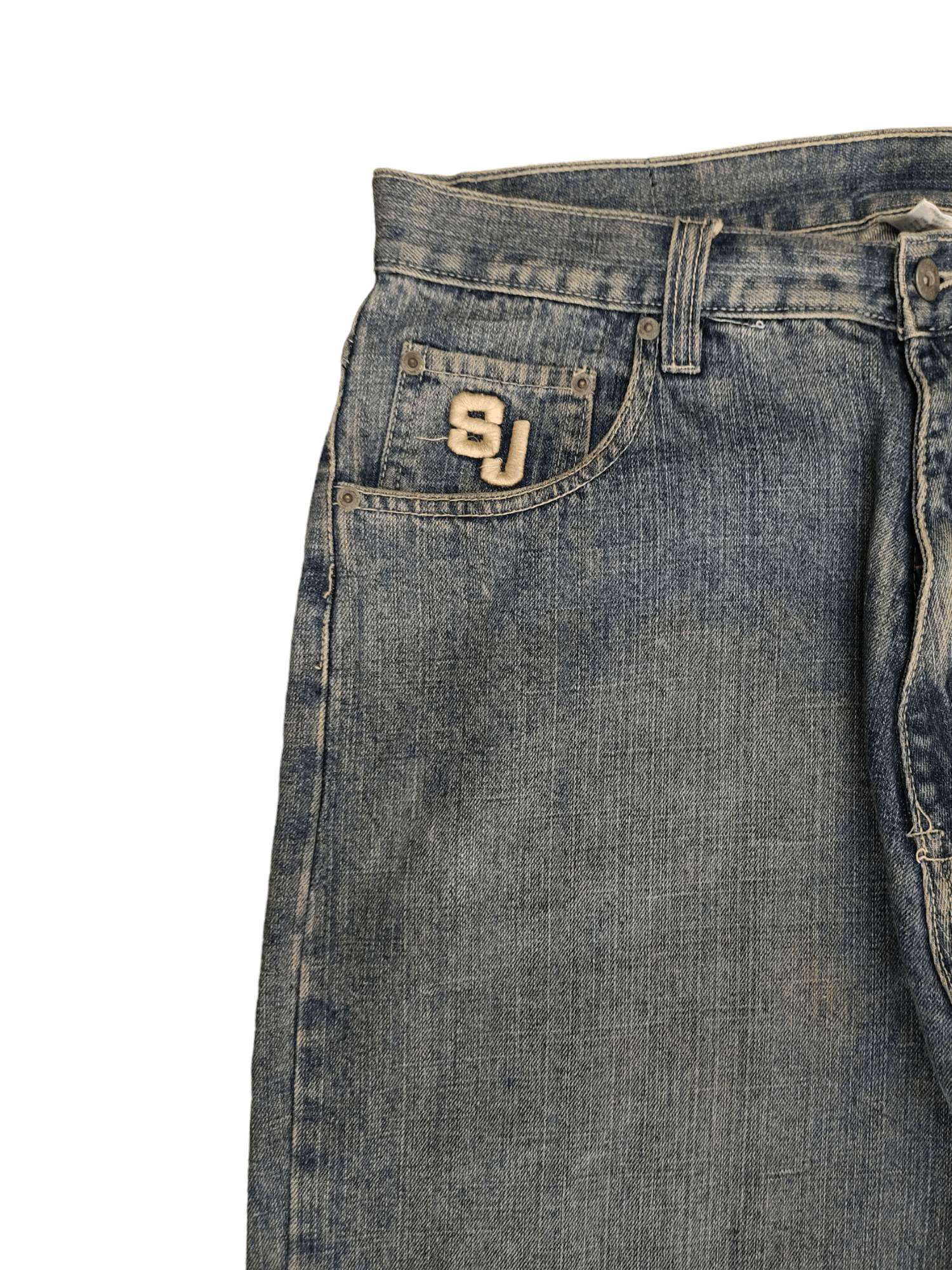 Sean John Baggy Jeans Sean John Embroidered Denim Wide Loose Leg Y2k Size US 36 / EU 52 - 12 Thumbnail