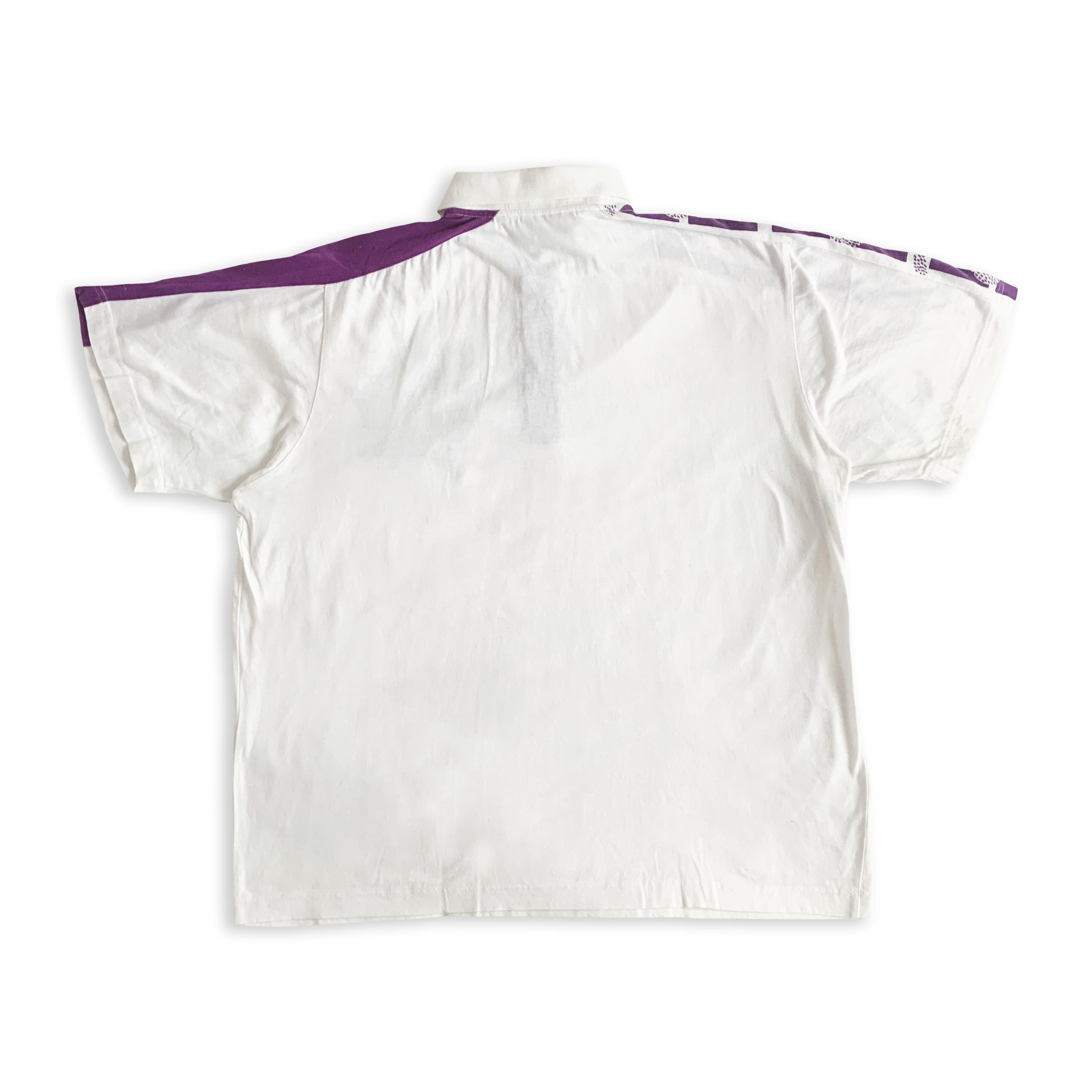 Vintage Vintage 90s Polo Shirt Short Sleeve Tee Funky Oversize Basic Size US XL / EU 56 / 4 - 3 Thumbnail