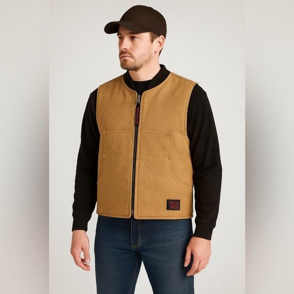 Other Tough Duck Made in Canada Work Vest - Tan Canvas - Size S Size S / US 4 / IT 40 - 1 Thumbnail