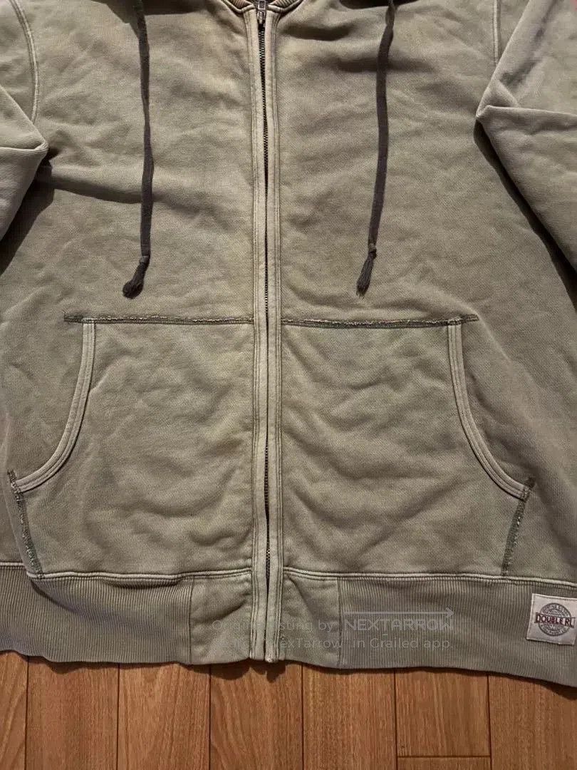 RRL Ralph Lauren vintage military green hooded sweatshirt. Size US XL / EU 56 / 4 - 3 Thumbnail