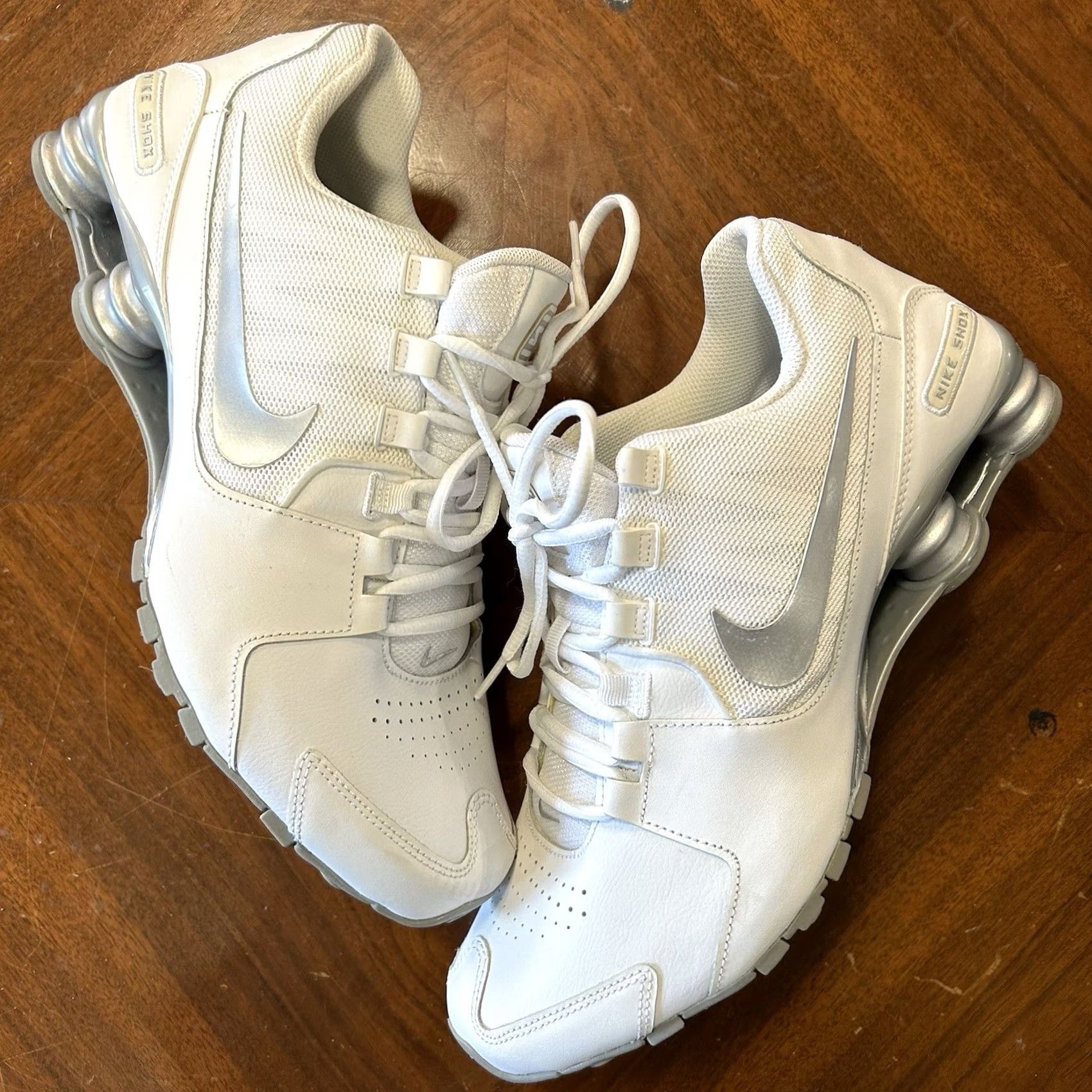 Nike Nike Shox Avenue White 833584-100 Sneaker Men 12 AS IS Good Condition 2016 Net Easy Size US 12 / EU 45 - 2 Thumbnail
