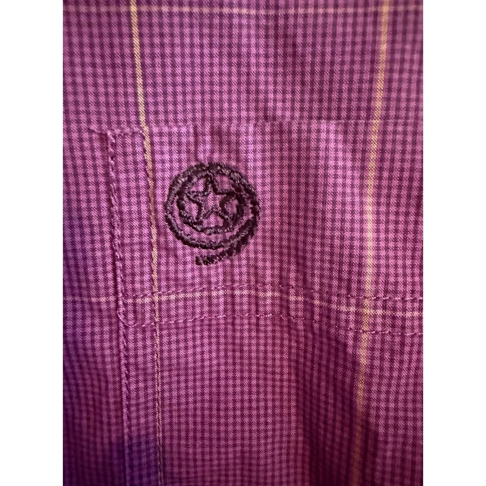 Wrangler Wrangler George Strait Shirt Mens Medium Purple Button Up Country Western Size US M / EU 48-50 / 2 - 6 Thumbnail