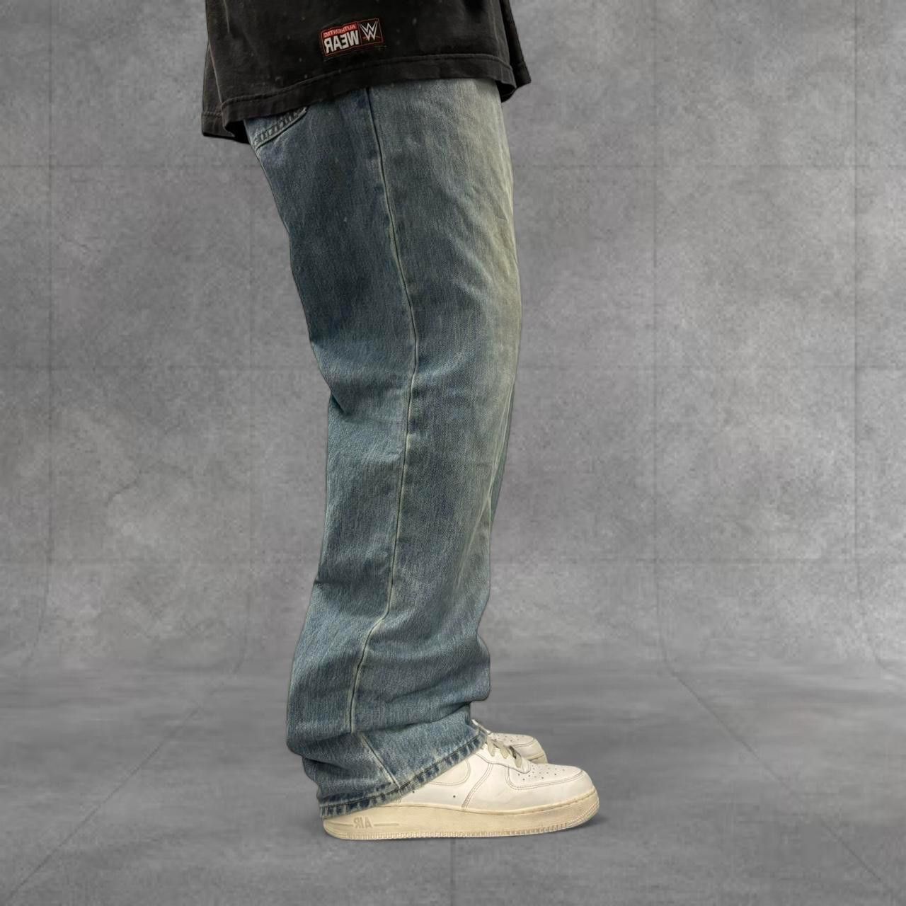 Vintage Crazy Vintage Y2K/2000s Super Baggy Gap Easy Fit Medium Wash Denim Jeans! Size US 36 / EU 52 - 2 Thumbnail
