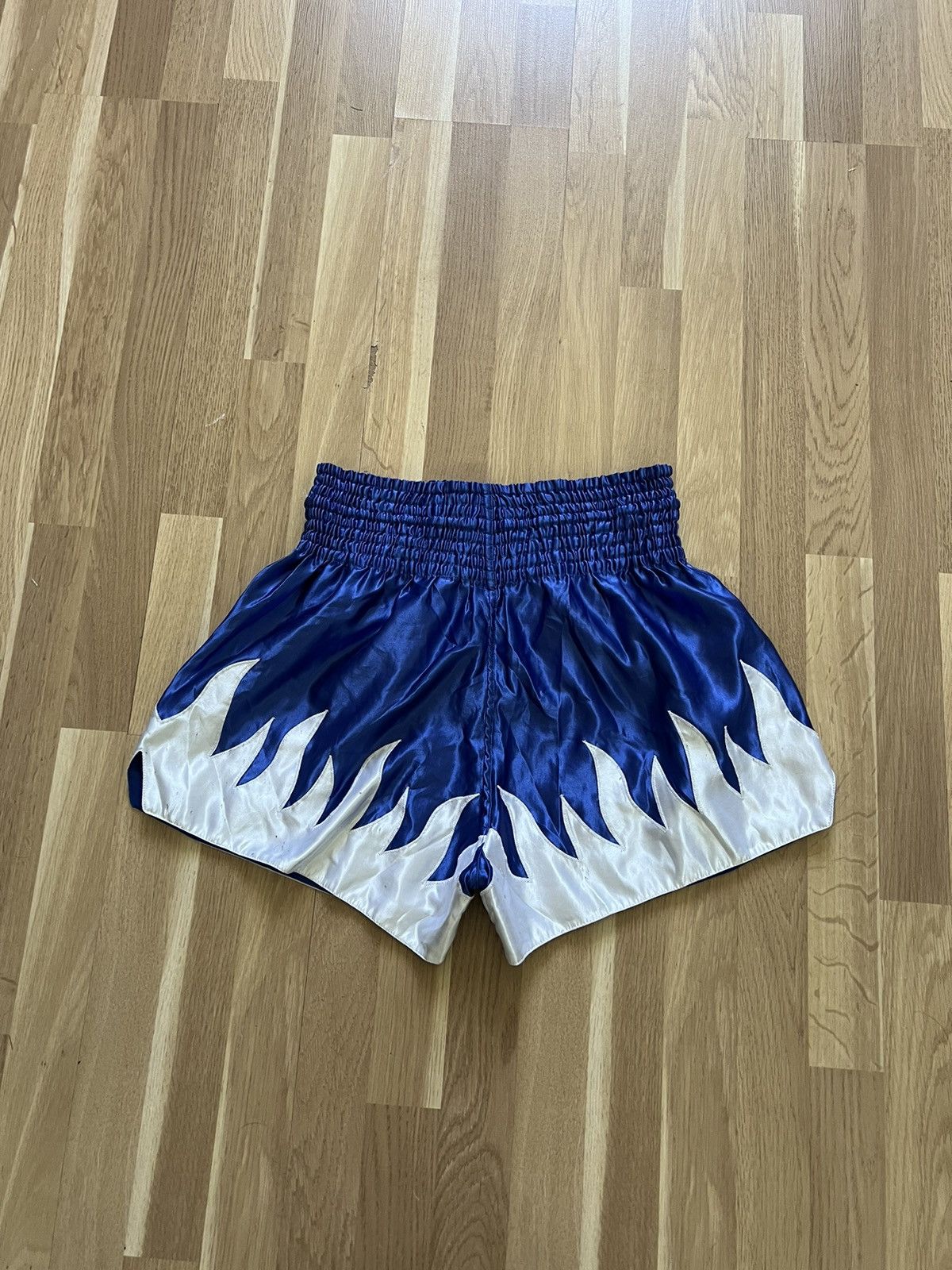 Other × Vintage Vintage Muay Thai boxing shorts blue m size Size US 32 / EU 48 - 8 Thumbnail