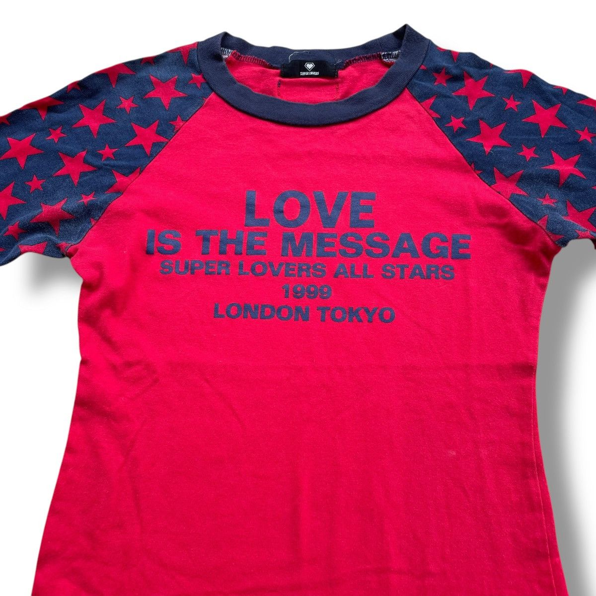 Super Lovers 🇯🇵 VINTAGE 90s ICONIC SUPER LOVERS RAGLAN TSHIRT Size M / US 6-8 / IT 42-44 - 3 Thumbnail