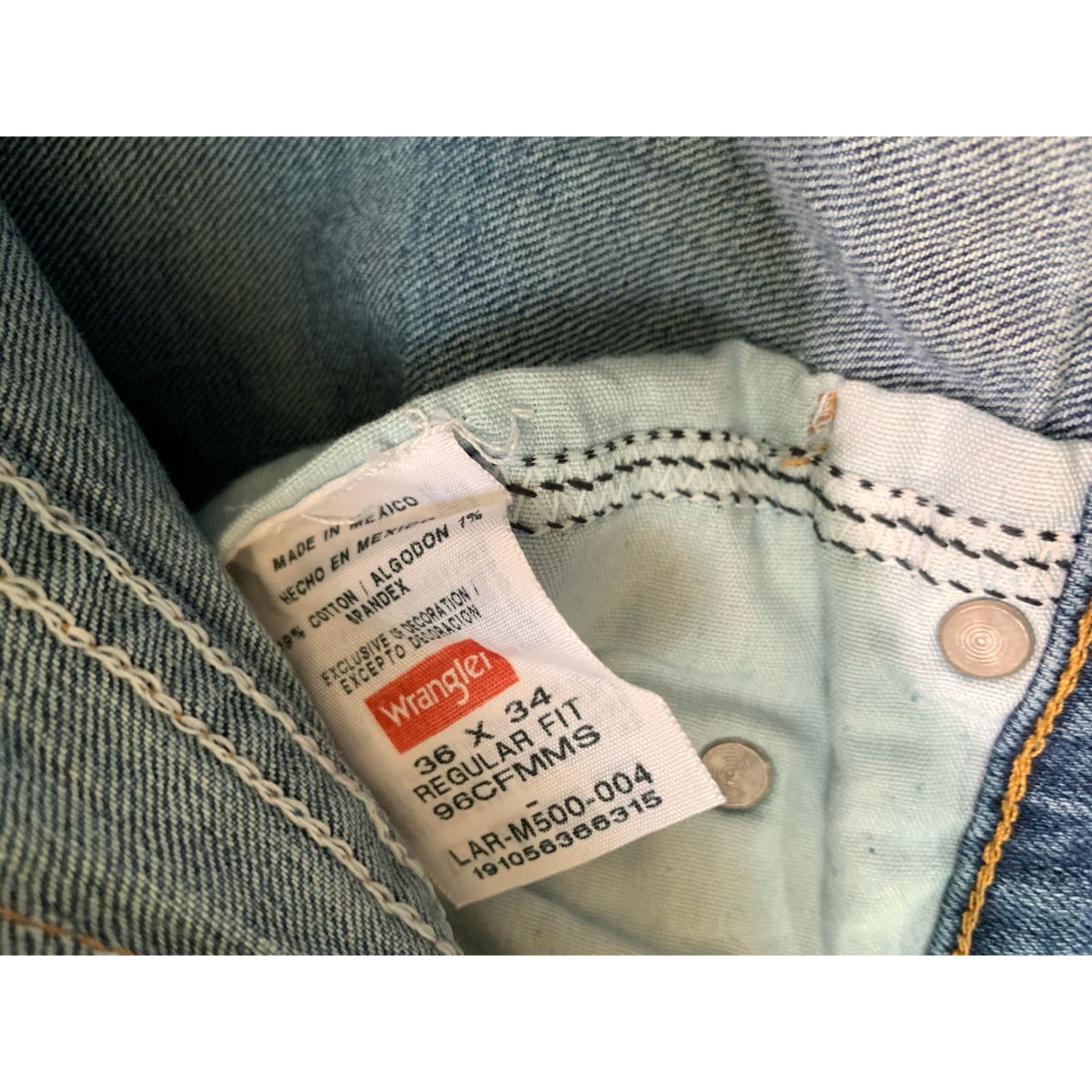 Wrangler Wrangler Jeans 936 Regular Fit Straight Leg Medium Wash Blue Men's 36x34 Size US 36 / EU 52 - 3 Thumbnail