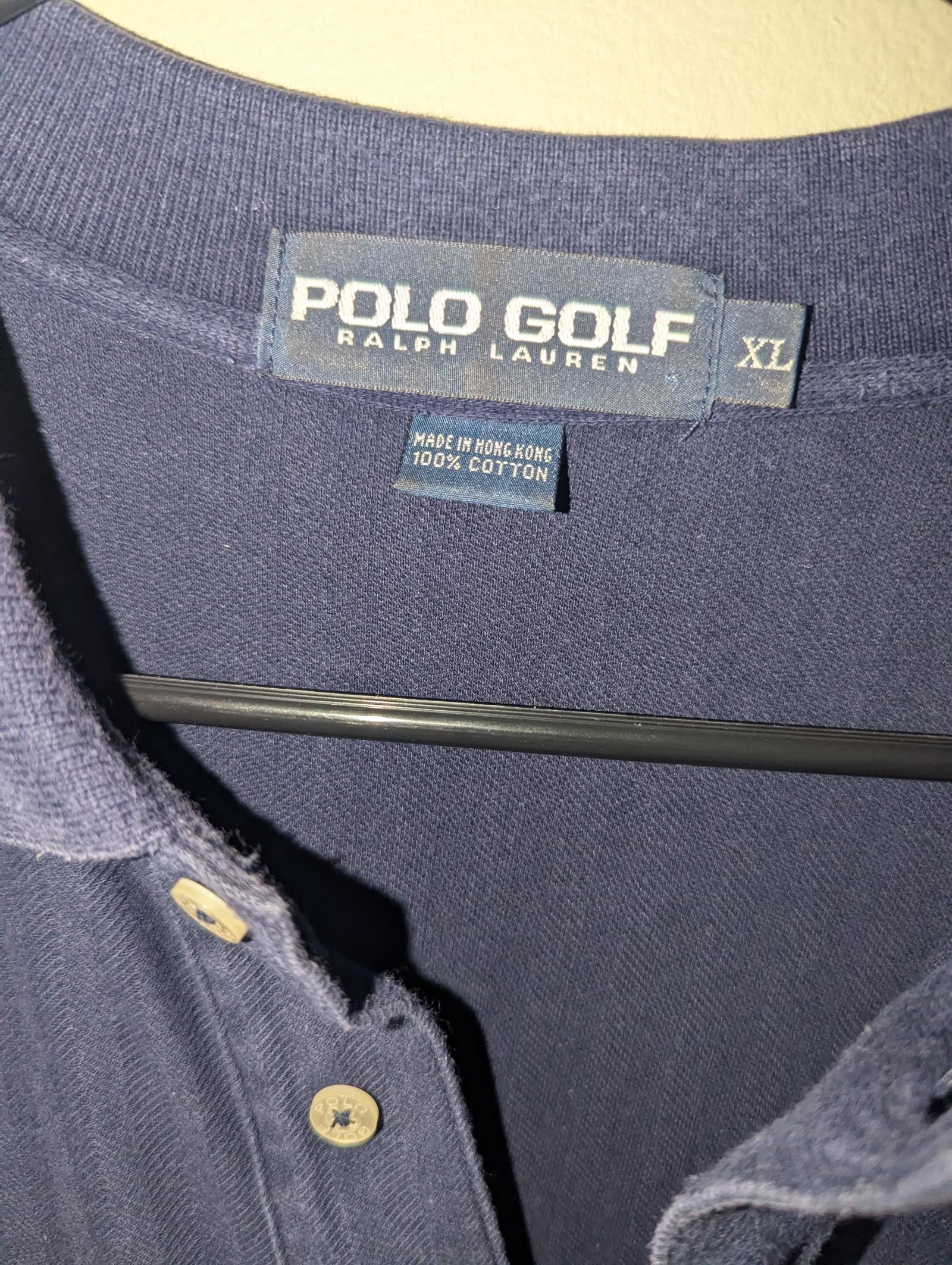 Polo Ralph Lauren Vintage Polo Golf by Ralph Lauren Men's Polo Shirt -Navy XL Size US XL / EU 56 / 4 - 4 Thumbnail