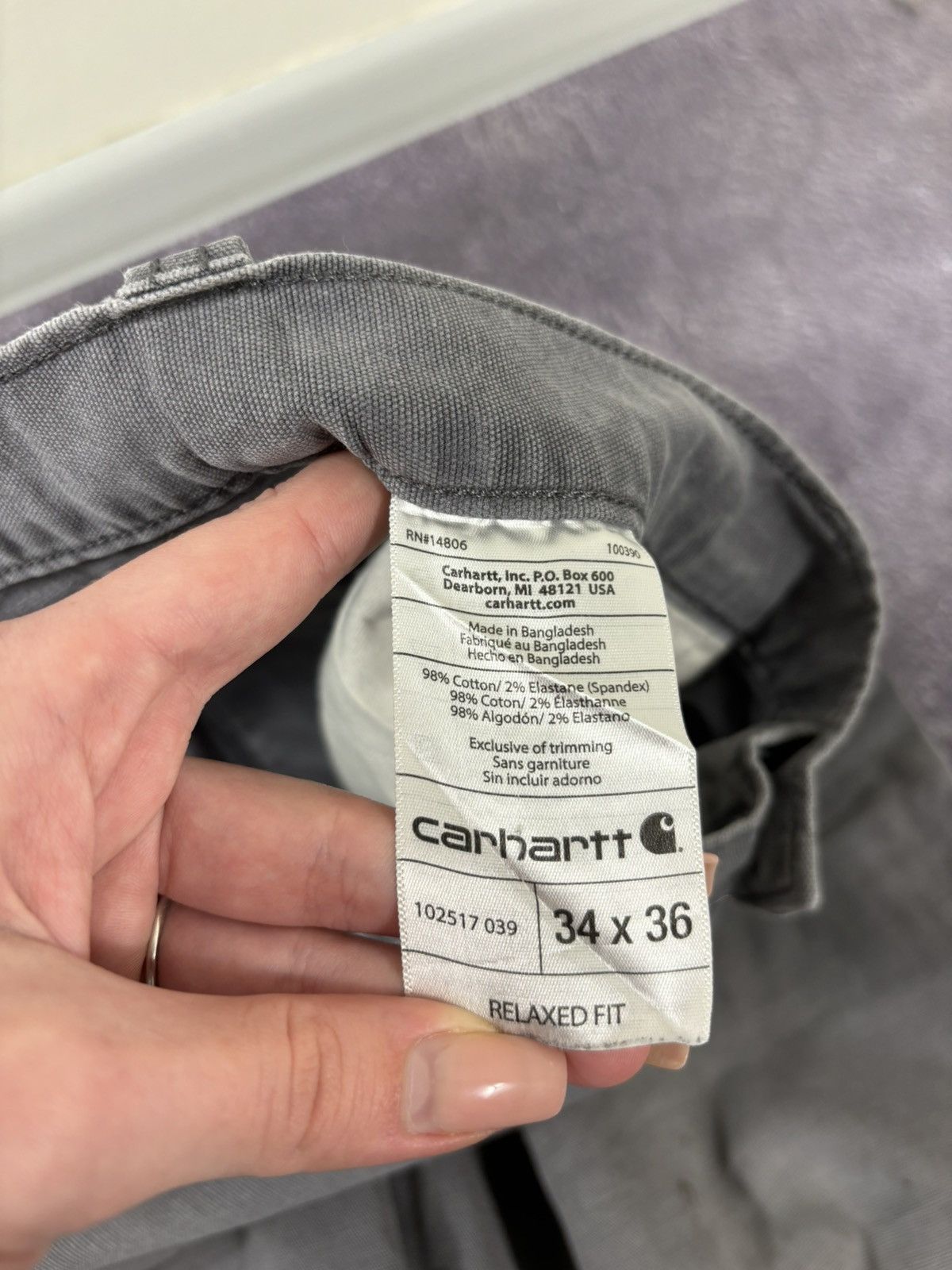 Carhartt Vintage Carhartt American Gray Y2K Work Hype Pants Jeans Size US 34 / EU 50 - 17 Thumbnail