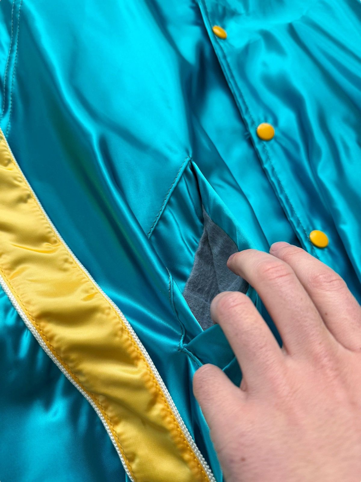Vintage 1979 SNL Staff Satin Souvenir Jacket (Saturday Night Live) Size US L / EU 52-54 / 3 - 7 Thumbnail