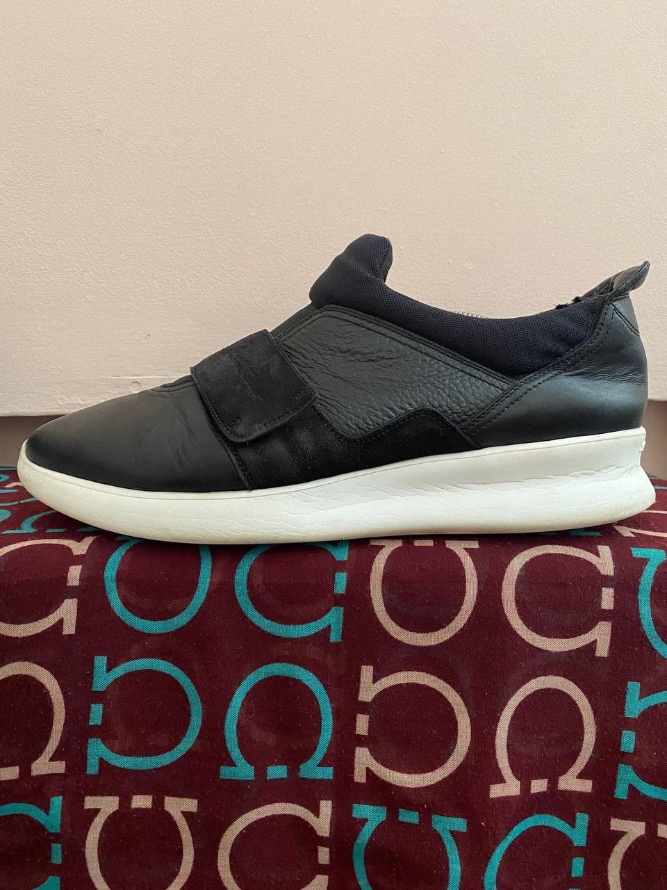 Salvatore Ferragamo 🔥 Salvatore Ferragamo Dion Slip On Sneaker 44 11.5 EE Black Size US 11.5 / EU 44-45 - 5 Thumbnail