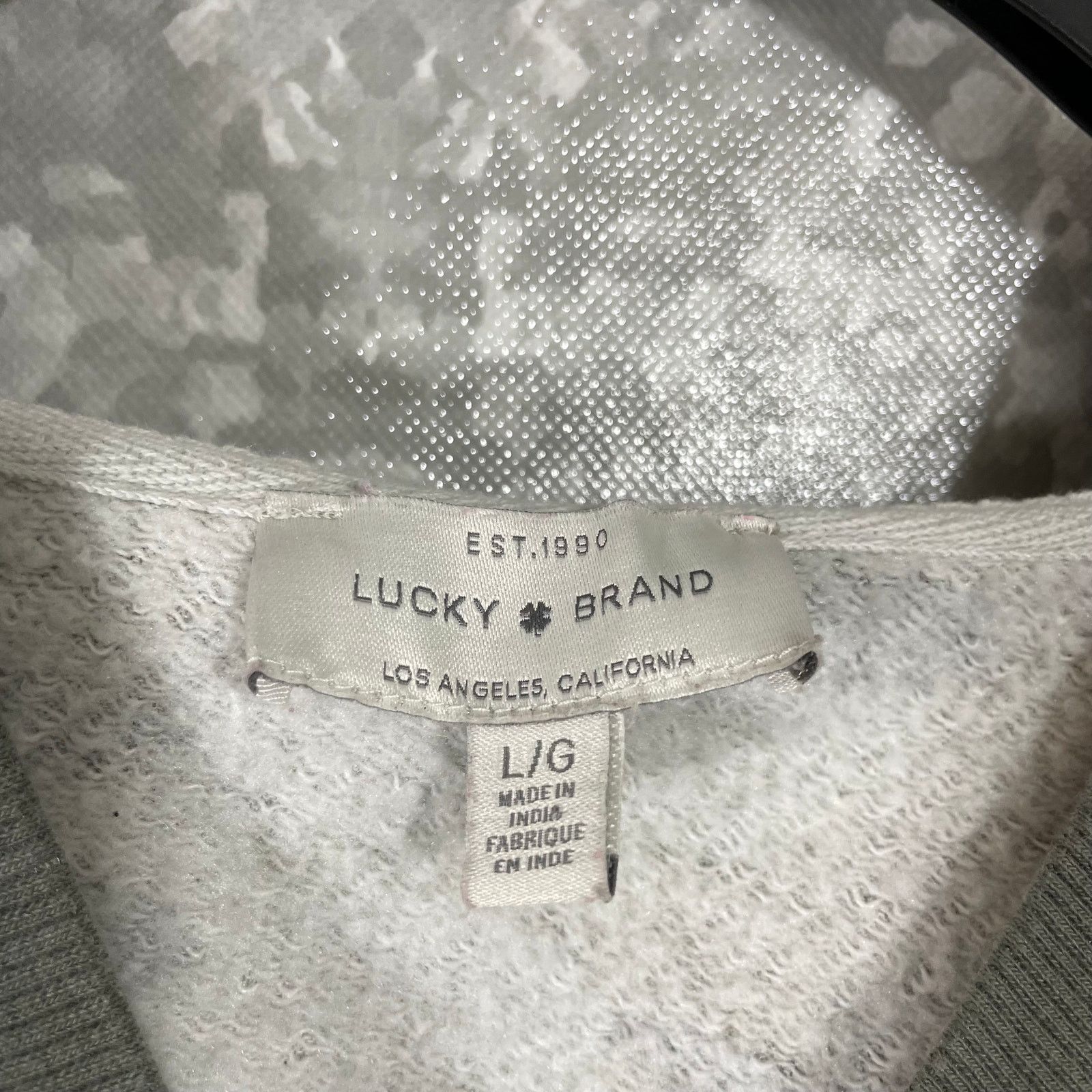 Lucky Brand Lucky Brand Womens Camouflage Oversized Crop Hoodie - Large Size L / US 10 / IT 46 - 4 Thumbnail
