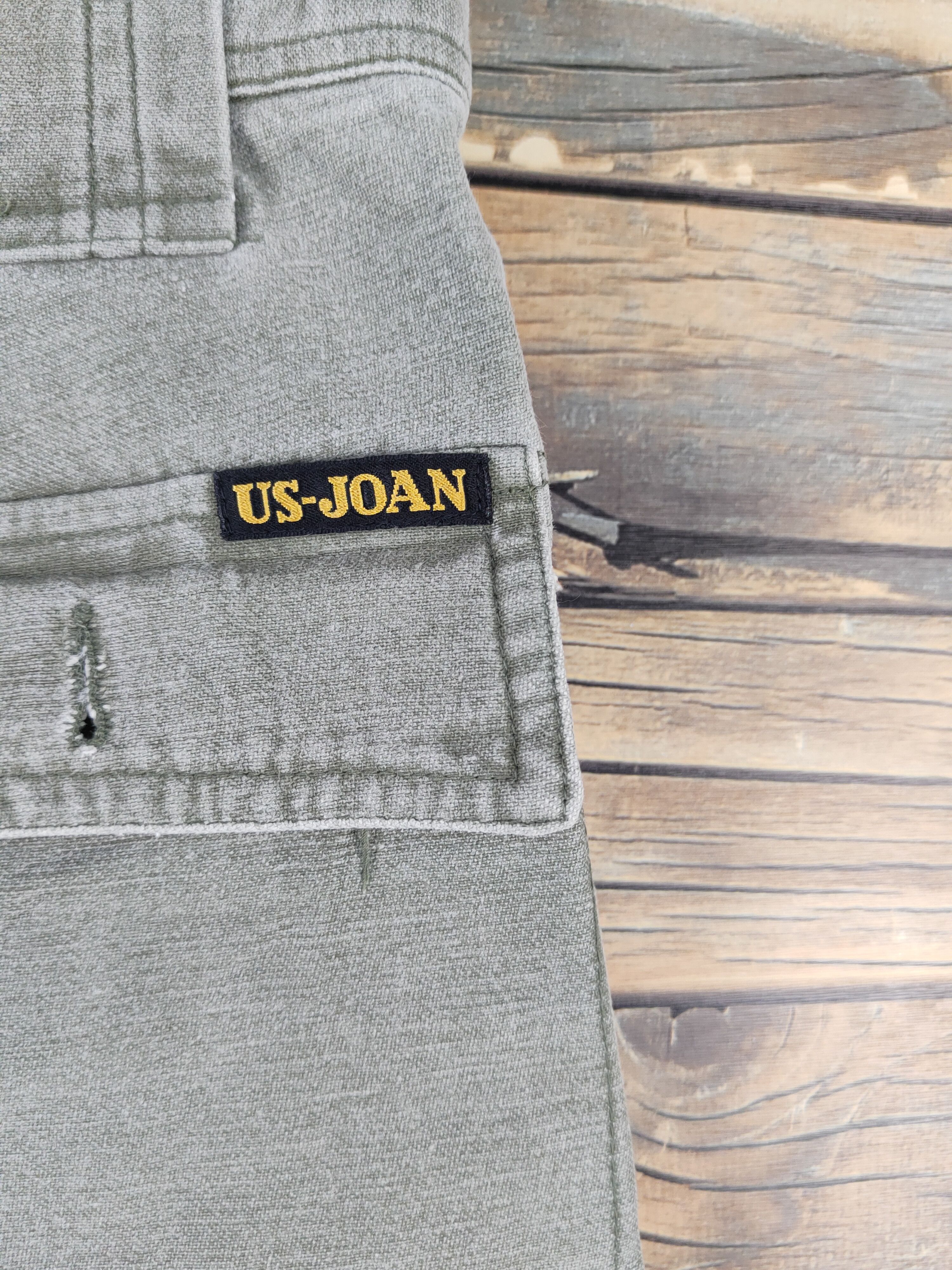 Japanese Brand US Joan Green Faded Multipocket Tactical Cargo Pants #W2103 Size US 32 / EU 48 - 10 Thumbnail