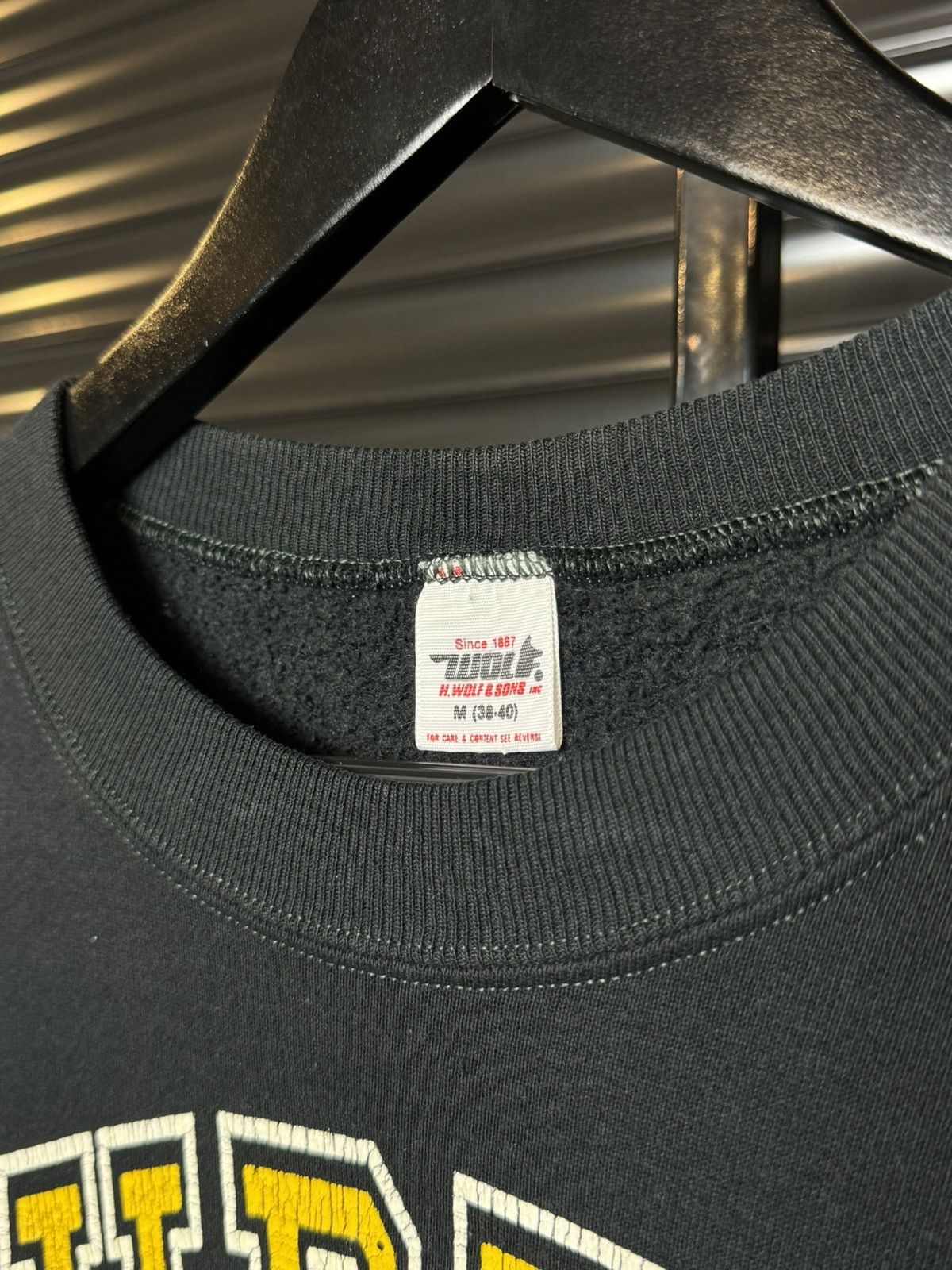 Tultex Vintage 90s Purdue University Black Crewneck - Medium Size US M / EU 48-50 / 2 - 4 Thumbnail