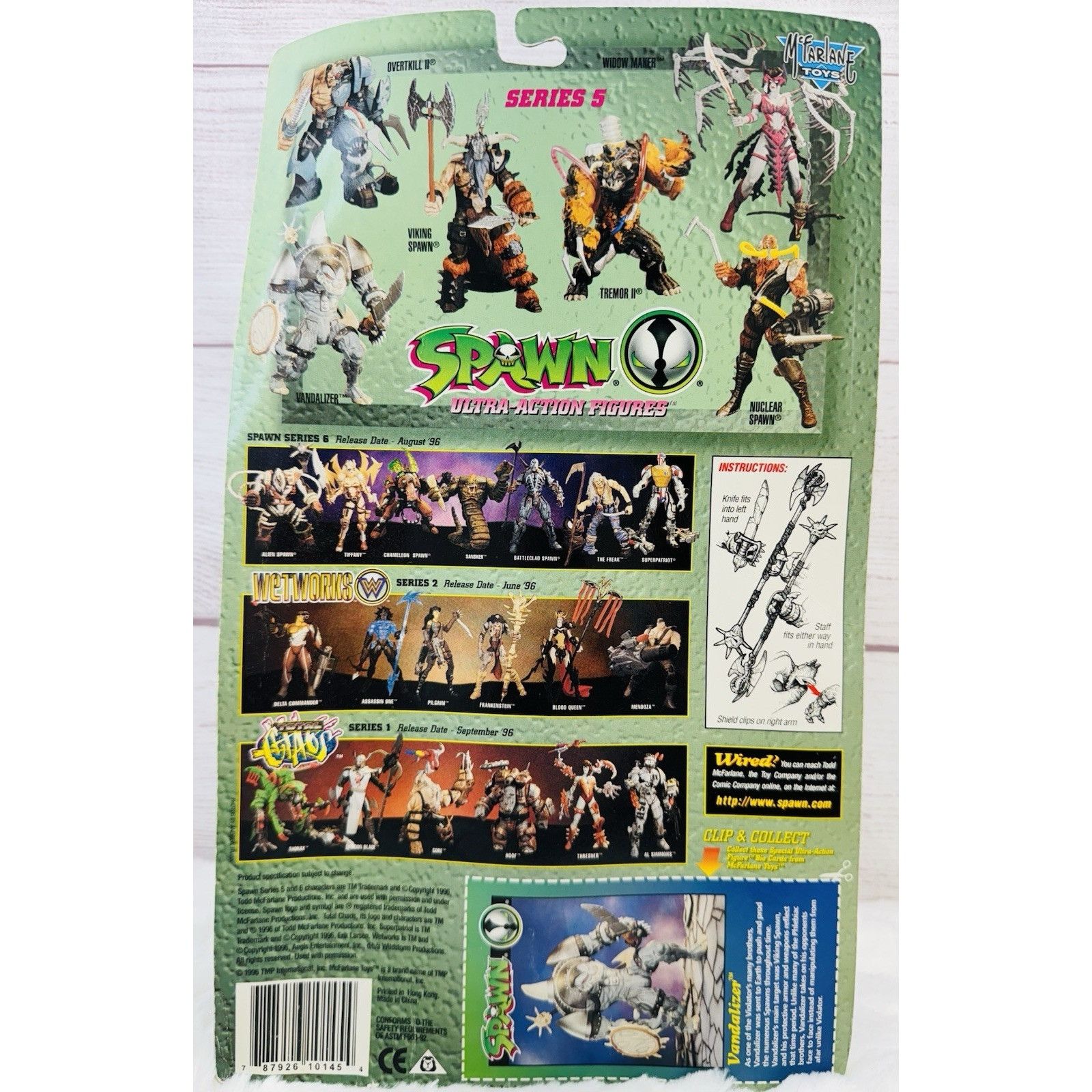 Other McFarlane Toys: SPAWN "VANDALIZER" (1996) Ultra Action Figur Size ONE SIZE - 8 Thumbnail