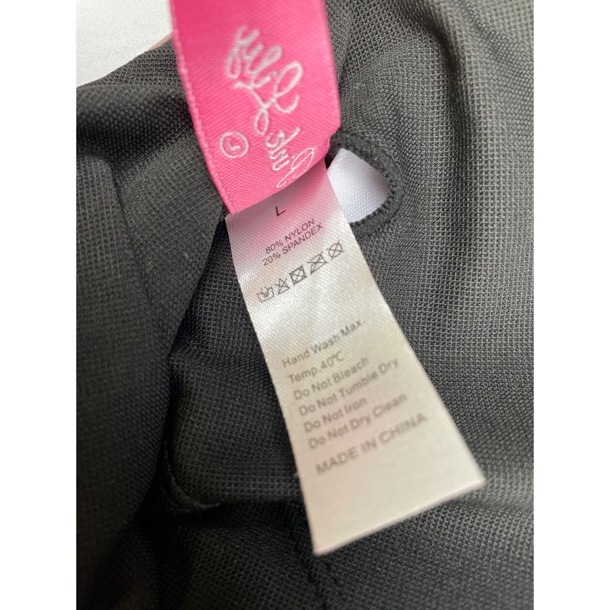Other Pink Lily Women's Pink & Black Full Coverage Swimsuit Size Size L / US 10 / IT 46 - 8 Thumbnail