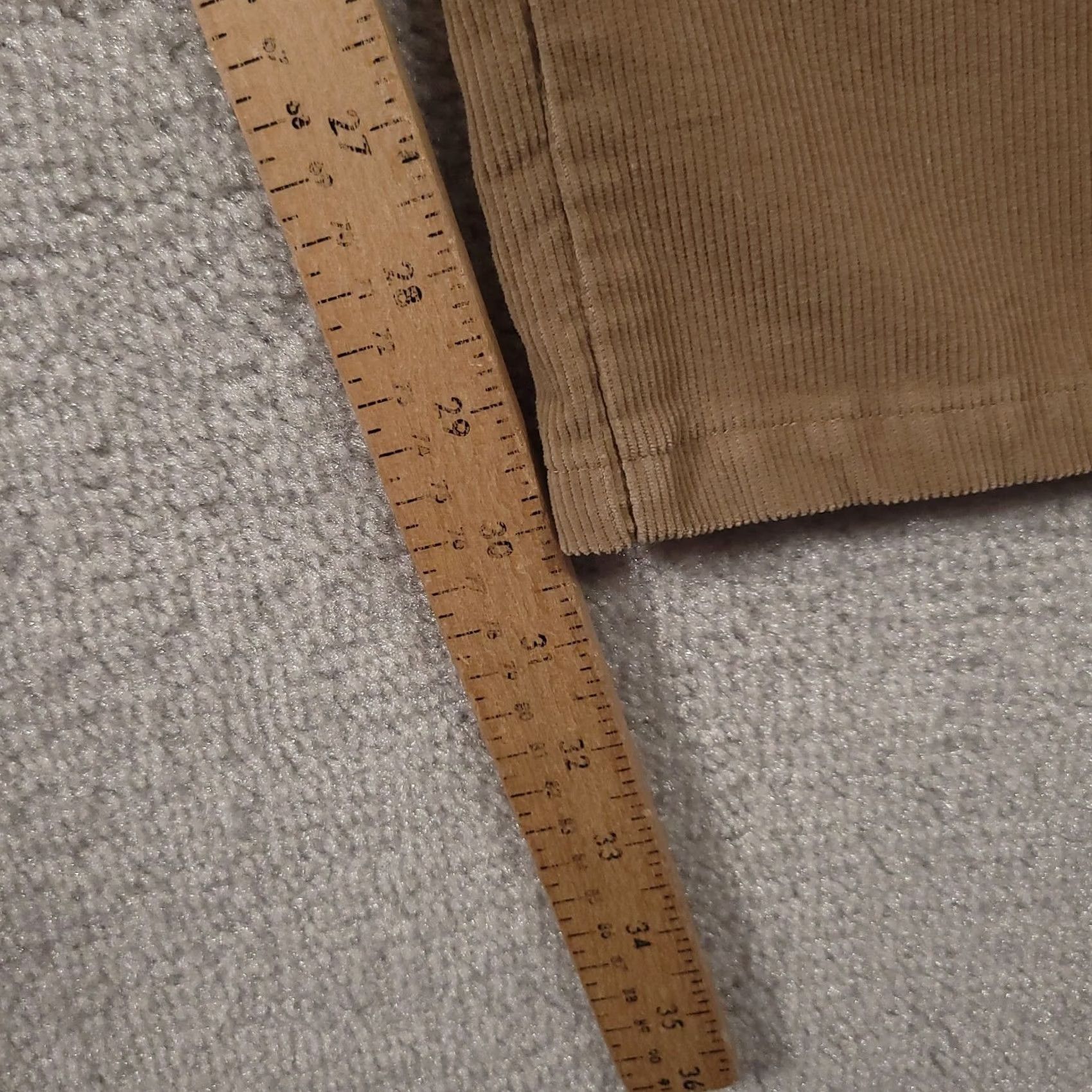 Lee VINTAGE Lee Corduroy Pants Mens 42x32 Tan Beige USA Made Size US 42 / EU 58 - 6 Thumbnail
