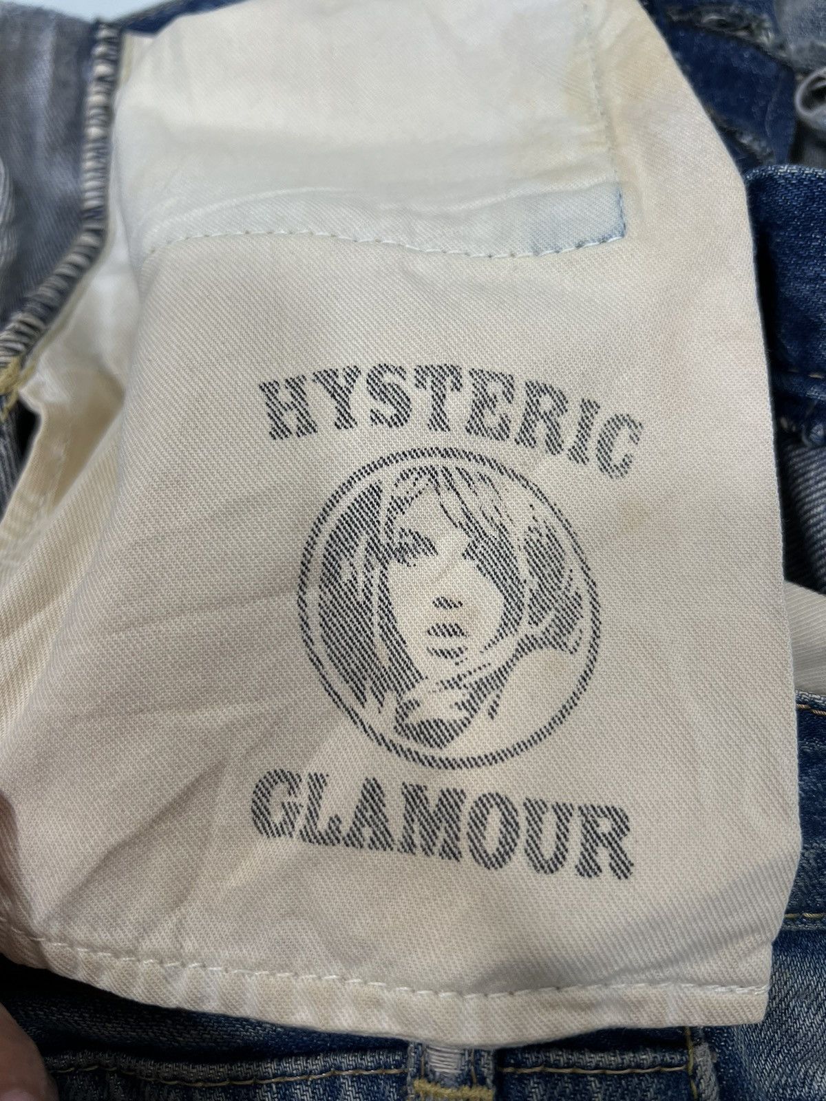 Hysteric Glamour 🔥 VINTAGE HYSTERIC GLAMOUR BROKEN DYED DISTRESSED SLIM FIT Size US 29 - 16 Thumbnail