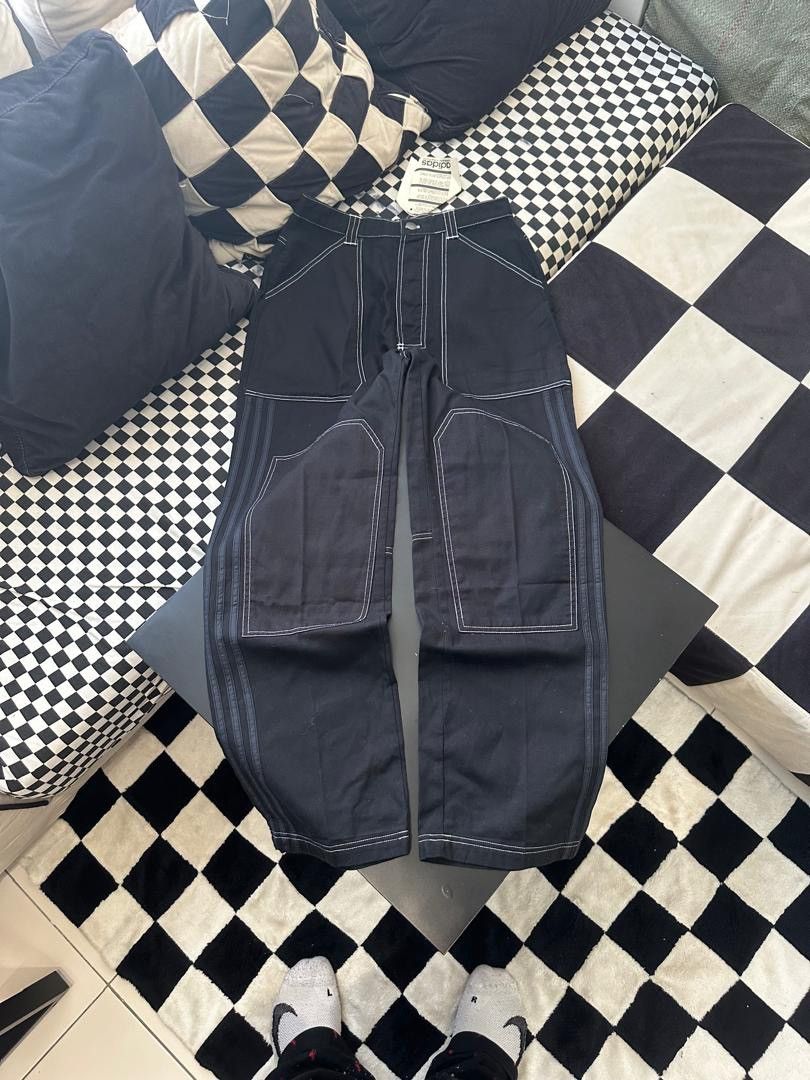 Adidas × Vintage VINTAGE ADIDAS DOUBLE KNEE PANTS NOS Size US 30 / EU 46 - 1 Thumbnail