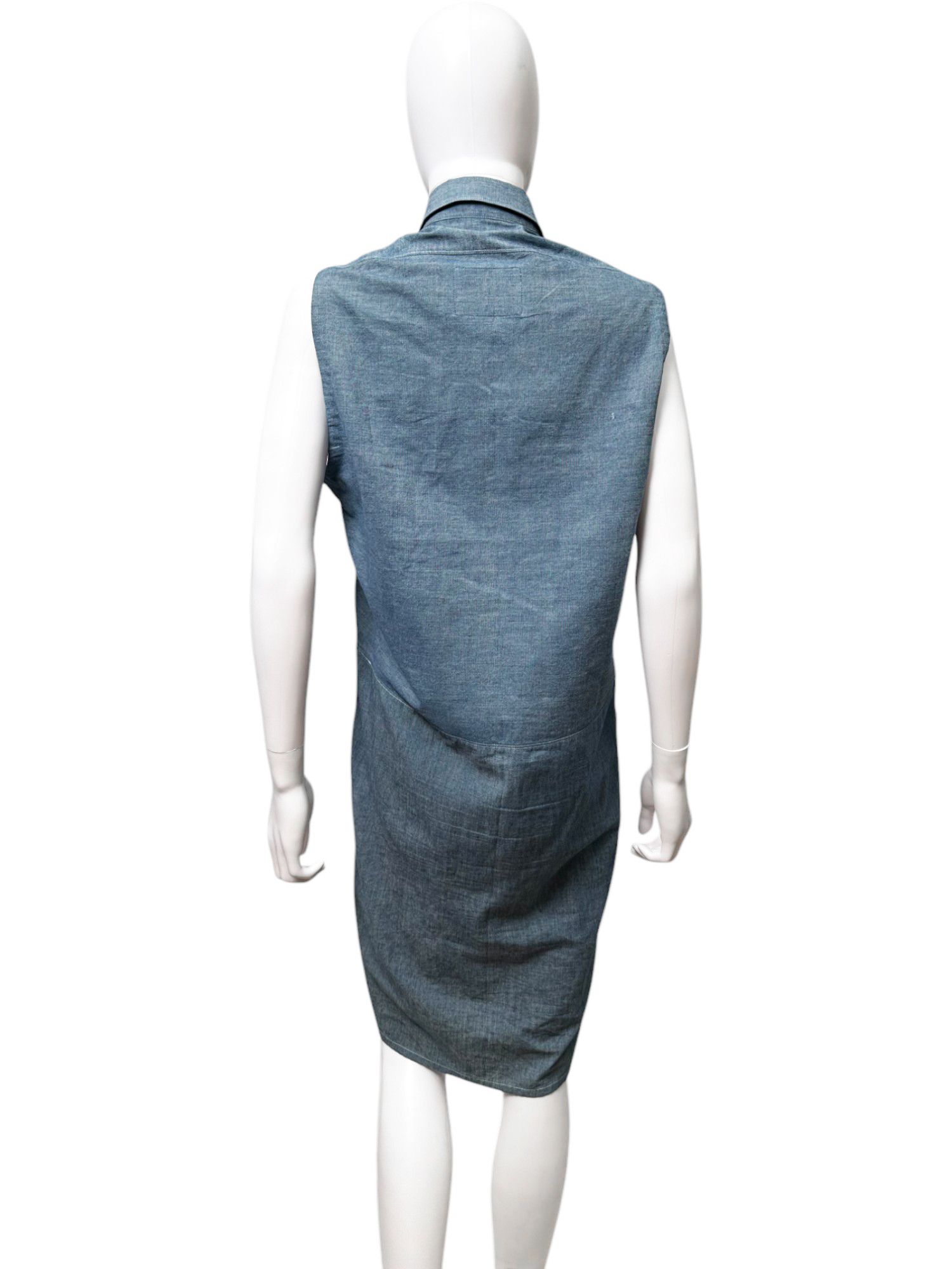 Junya Watanabe S/S 2016 Denim Button Up Bow Dress Size XS / US 0-2 / IT 36-38 - 3 Thumbnail