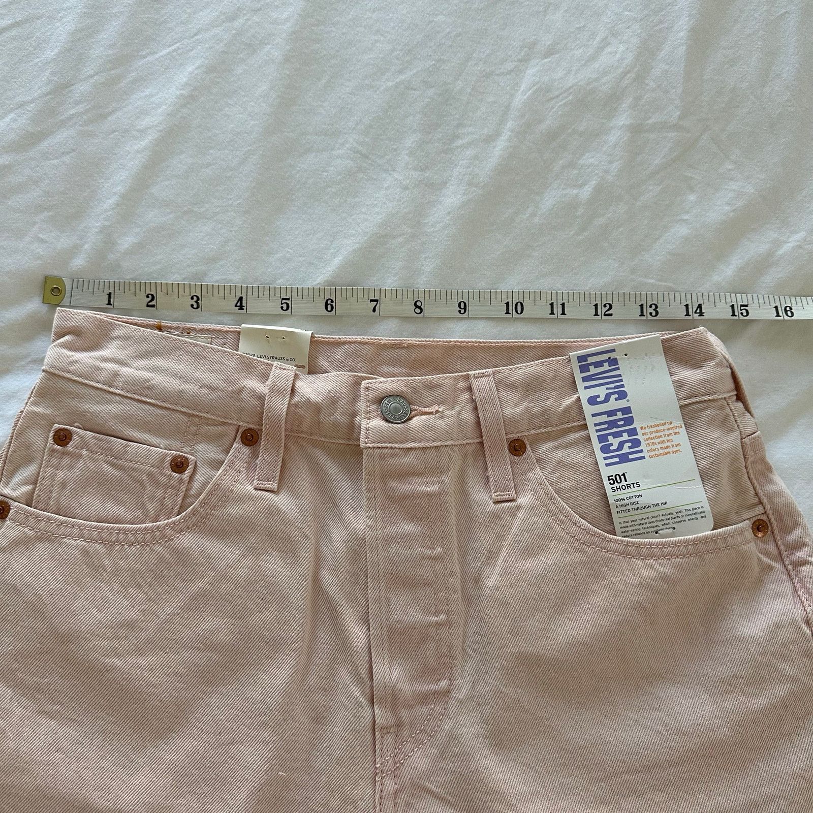 Levi's Levi's 501 High Rise Shorts Women's Size 28 Pink NWT Size 28" / US 6 / IT 42 - 2 Thumbnail