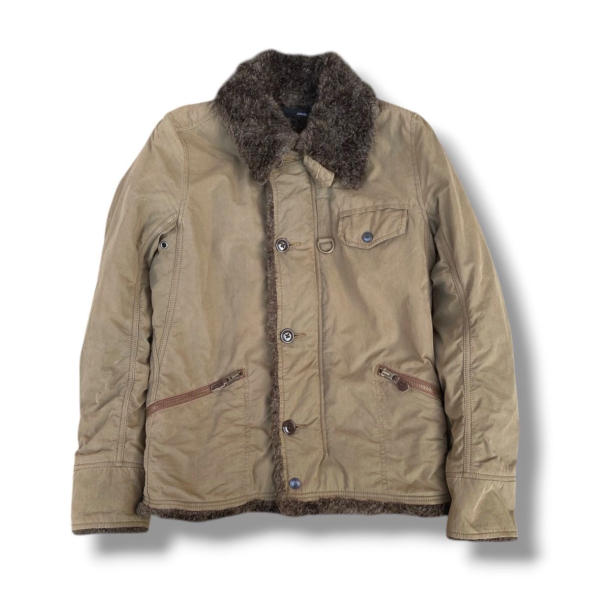 Le Grande Bleu (L.G.B.) Vintage Johnbull Kojima Faux Fur Jacket. #G7 Size US S / EU 44-46 / 1 - 1 Thumbnail