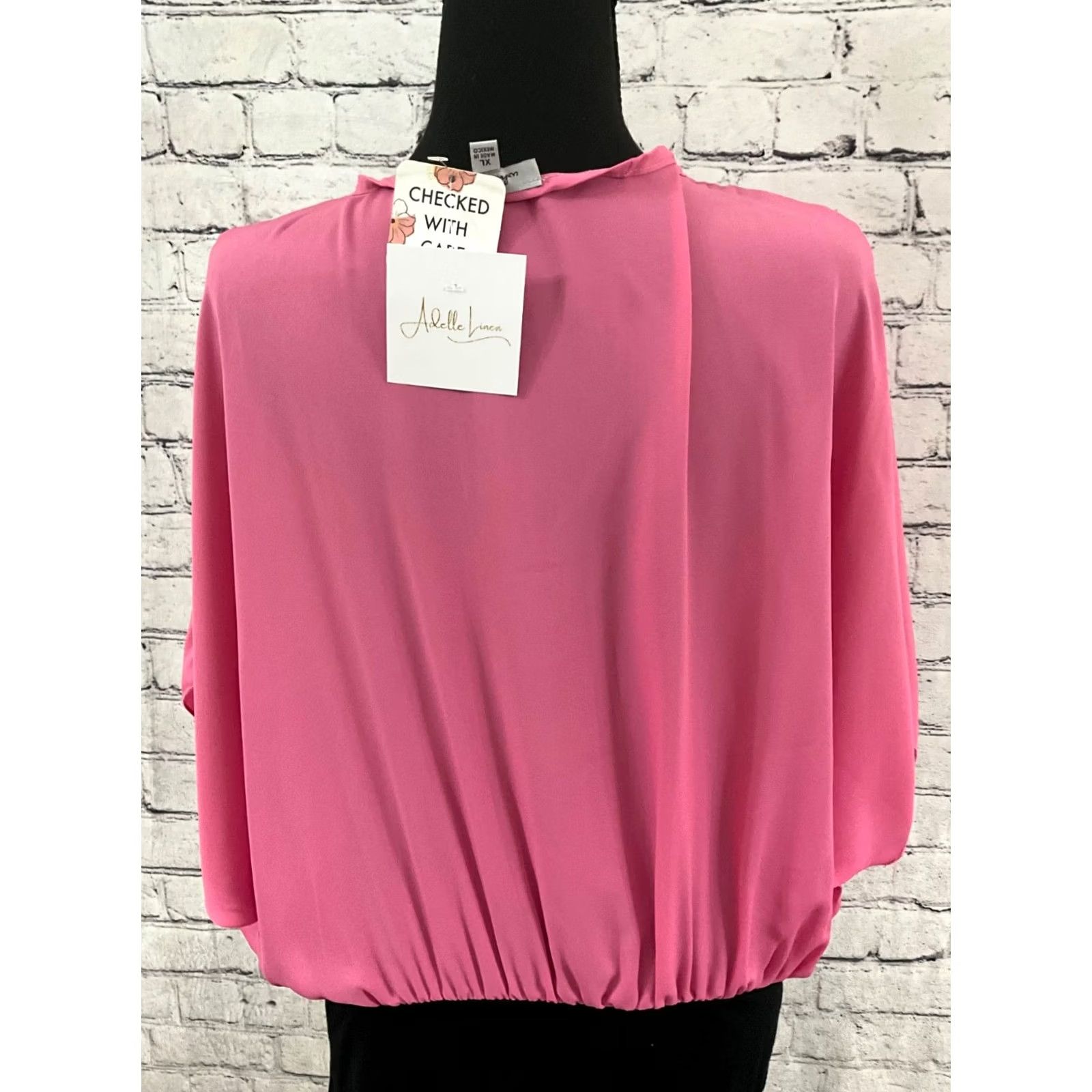 Vintage WHITE BIRCH WOMENS BLOUSE XL PINK LONG SLEEVE NWT Size XL / US 12-14 / IT 48-50 - 7 Thumbnail