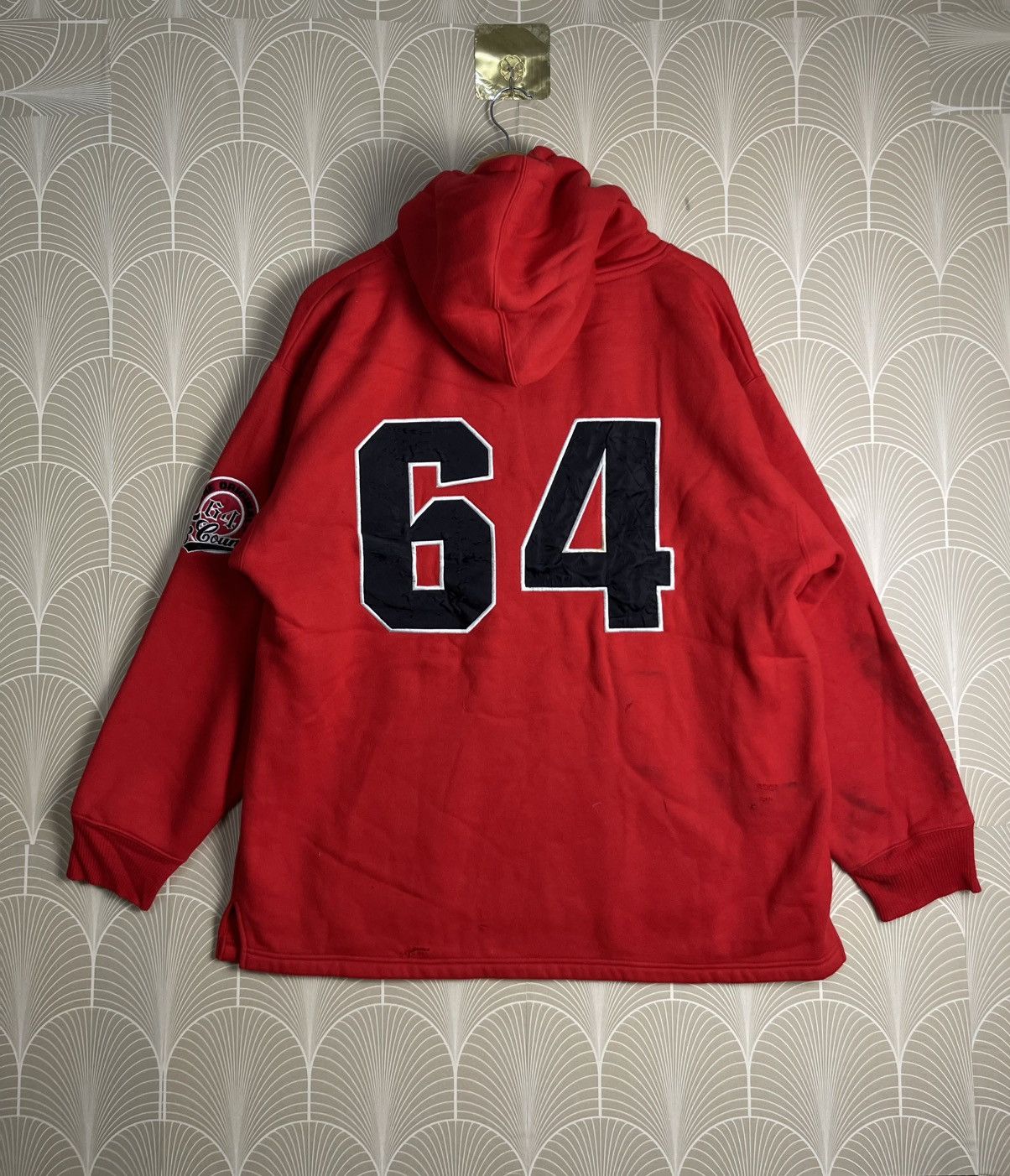 Japanese Brand × Vintage VINTAGE Y2K FB COUNTY HOODIE RED COLOUR Size US L / EU 52-54 / 3 - 2 Thumbnail