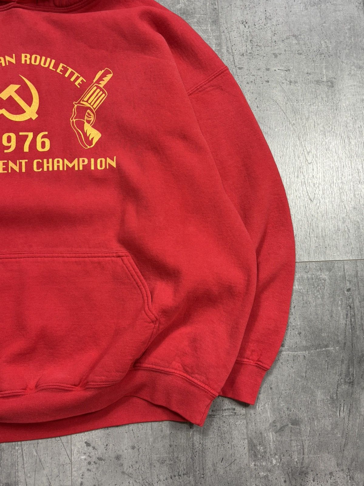 Gildan Vintage USSR Russian Roulette Boxy Hoodie Size US XXL / EU 58 / 5 - 3 Thumbnail