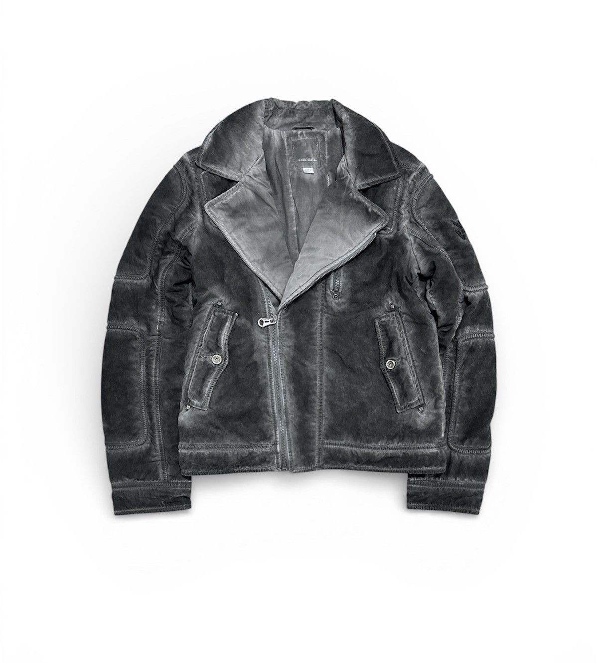 Diesel Diesel Double Collar Riders Jacket Design Biker rare Stlye Size US S / EU 44-46 / 1 - 1 Thumbnail