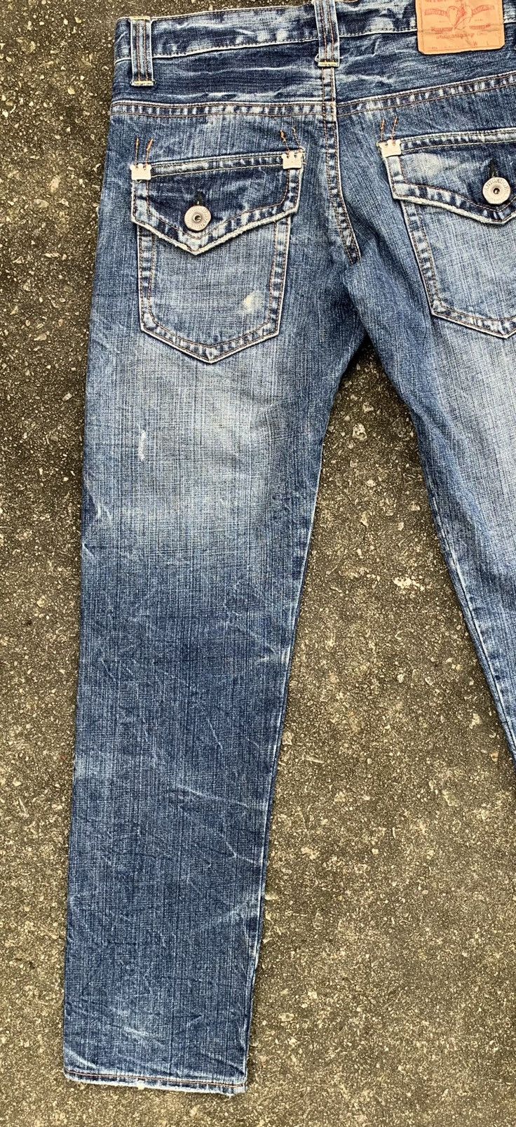 If Six Was Nine × Japanese Brand Distressed Antgauge Platinum Embroidered Pocket Denim Pants Size US 30 / EU 46 - 15 Thumbnail