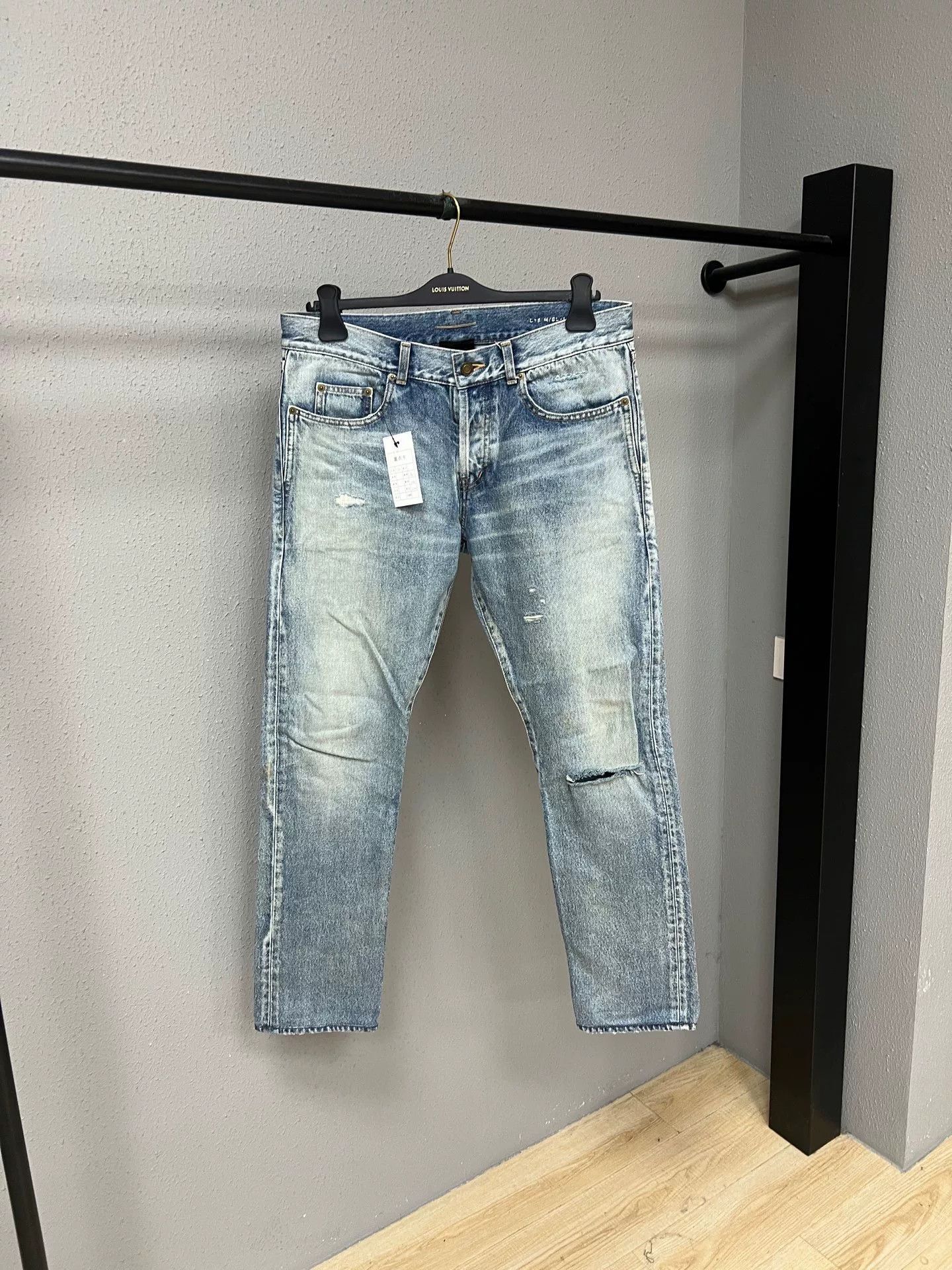SLY light blue slp angora denim jeans Size US 32 / EU 48 - 1 Thumbnail