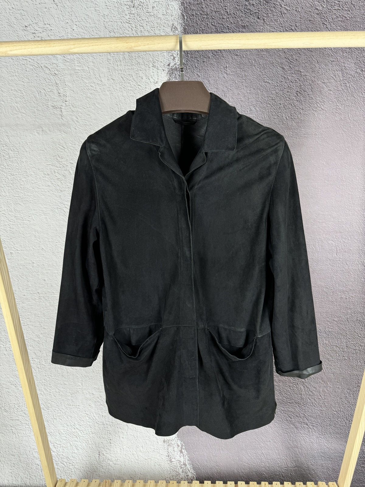 Gimo's Gimo’s black premium suede leather 2 pocket jacket Size M / US 6-8 / IT 42-44 - 1 Thumbnail