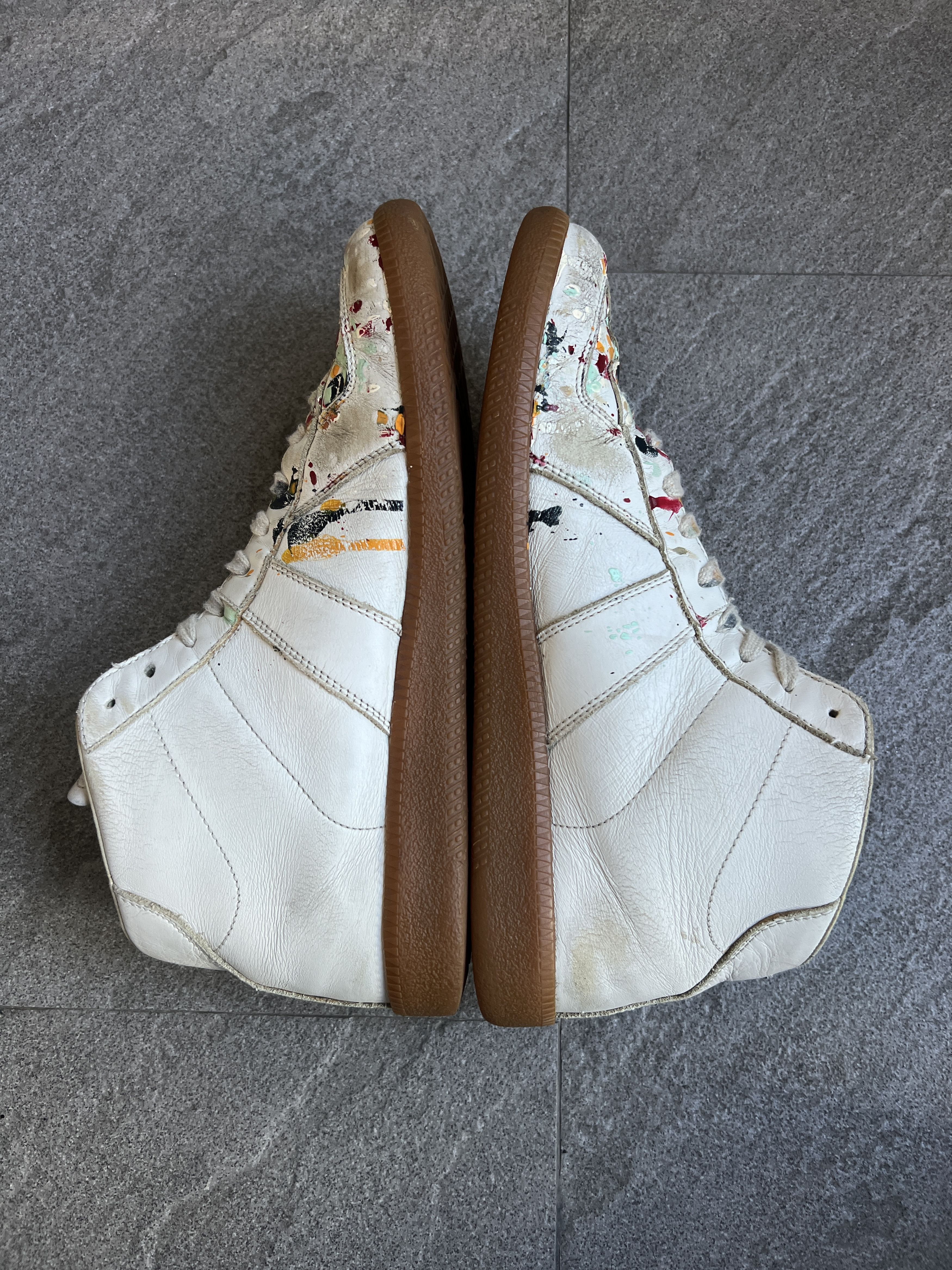 Maison Margiela Maison Margiela Paint Splatter Replica High Top EU40 Size US 7 / EU 40 - 10 Thumbnail